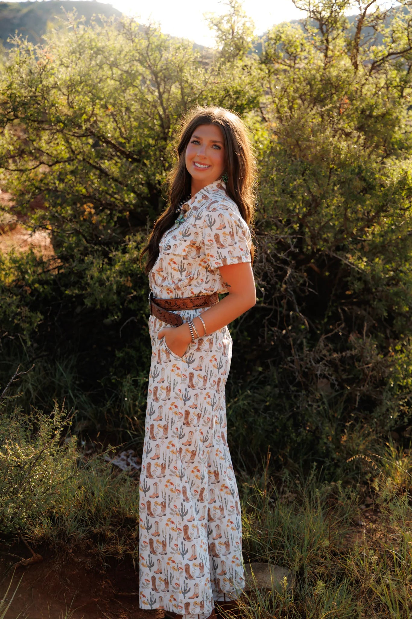 Desert Floral Romper