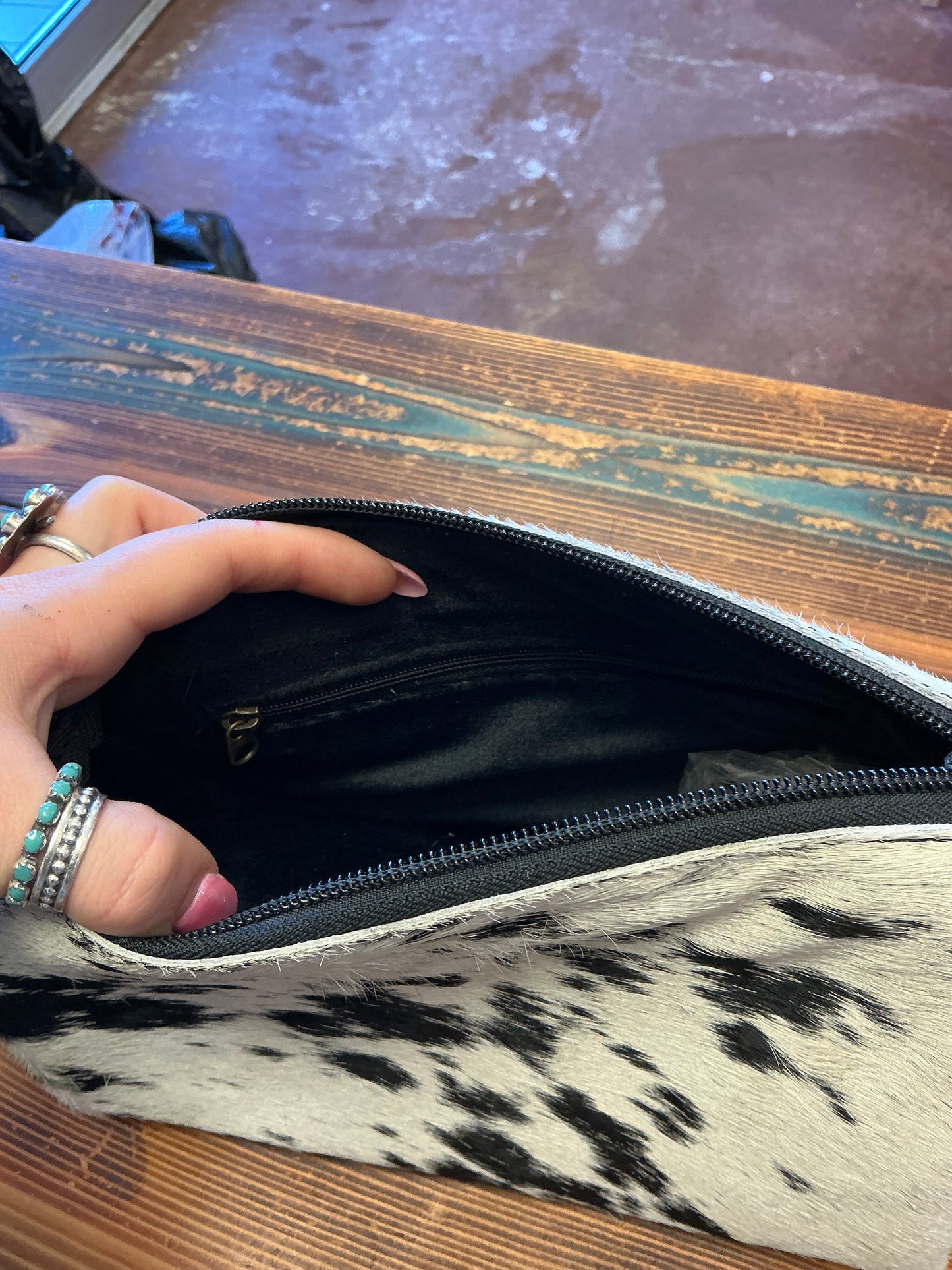 Cowhide Toiletry Bag