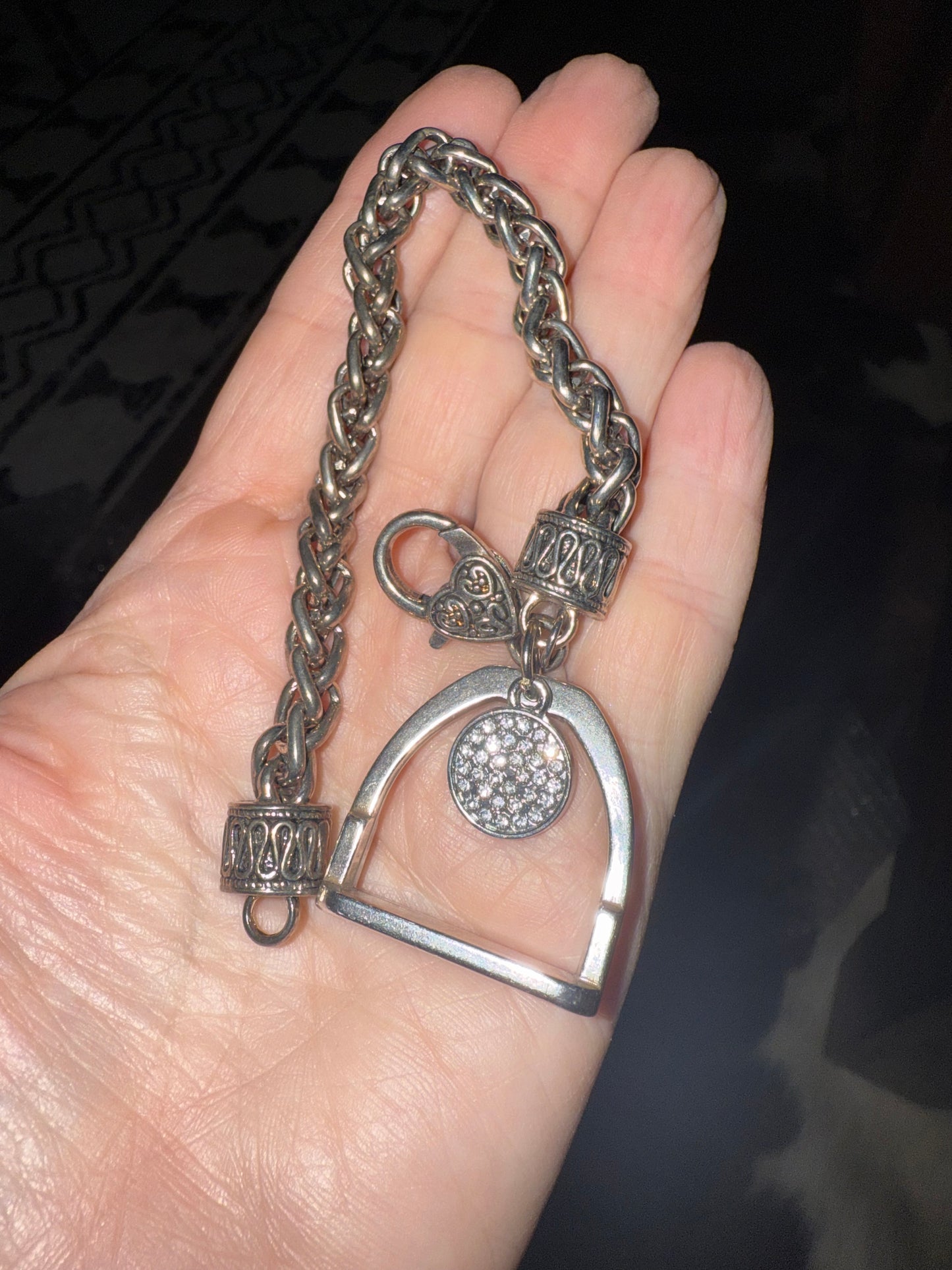 Equestrian Grace Stirrup Bracelet