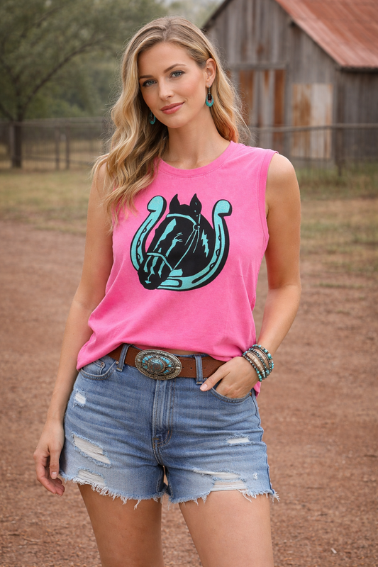 Pink Horses Tank