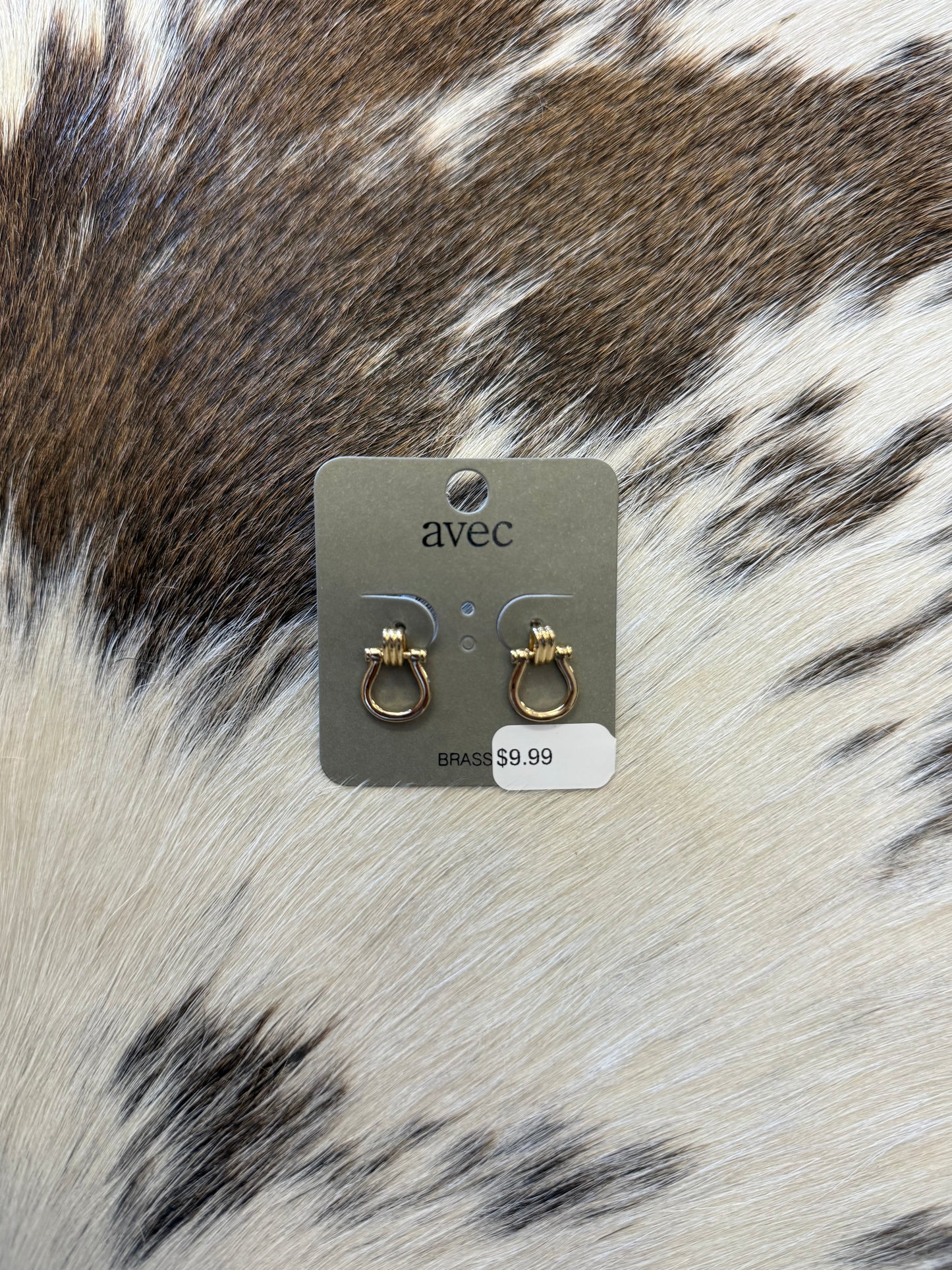Door Knocker Horsebit Drop Earring