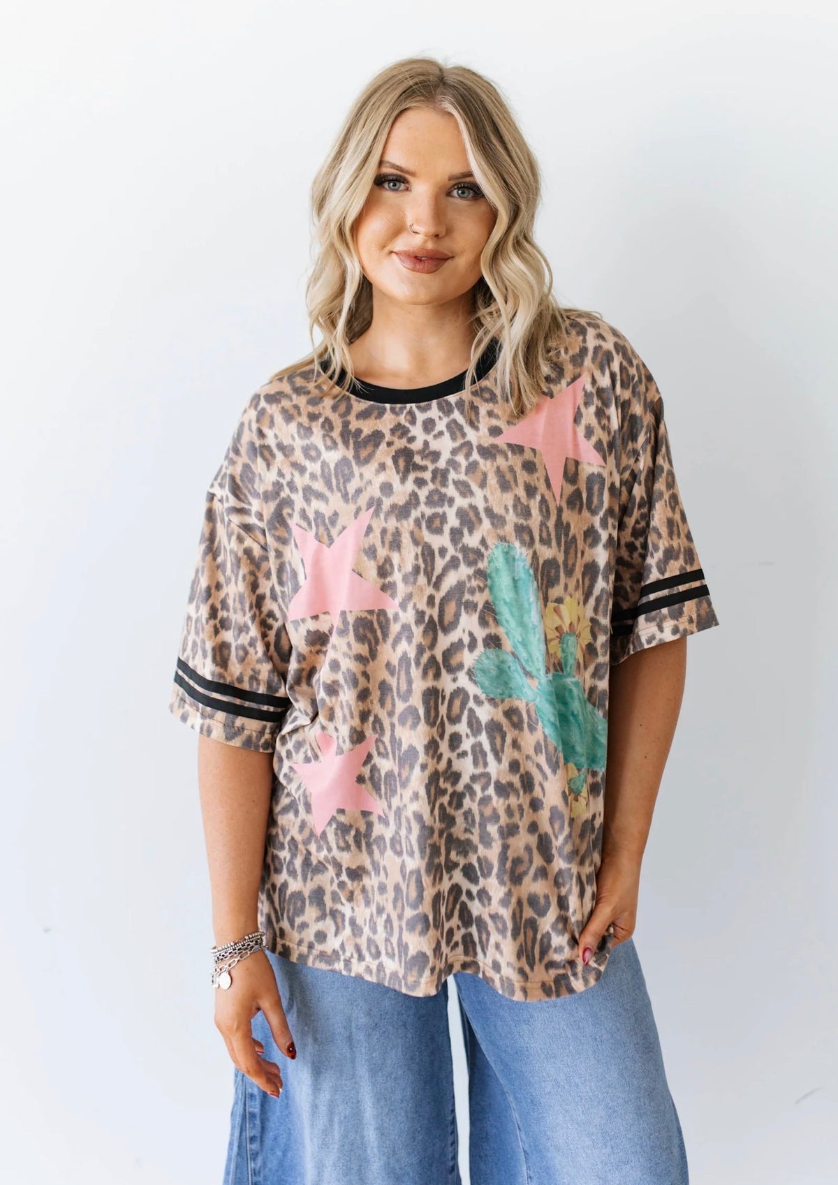 CHEETAH CACTUS STAR TEE