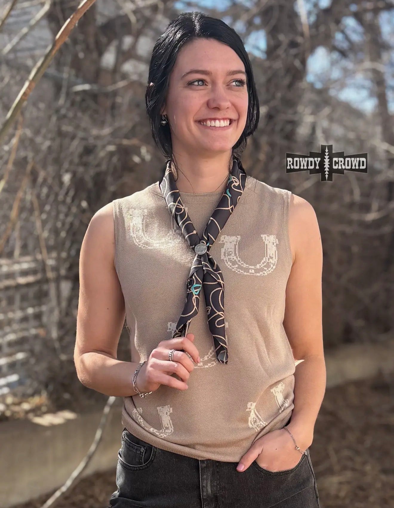 Small Rhinestone Cowgirl Wild Rag