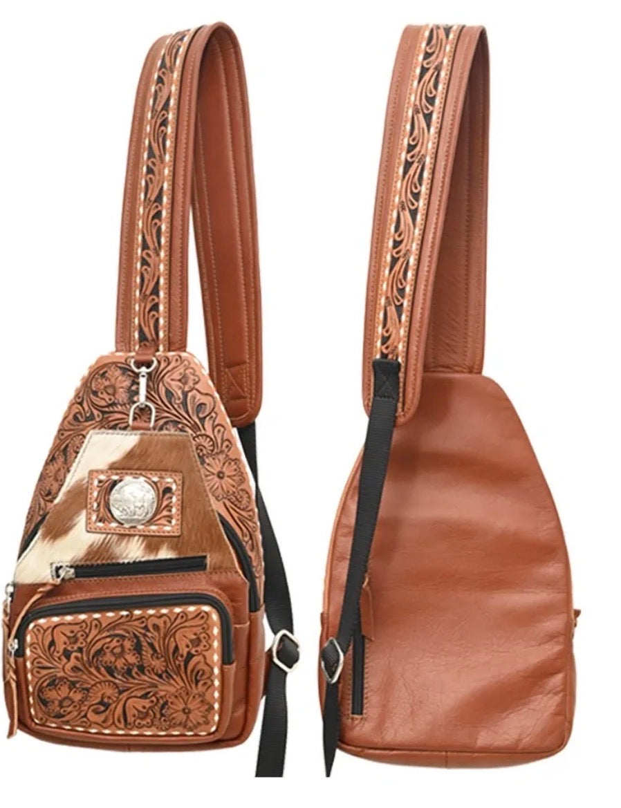 Cowhide Sling Bag