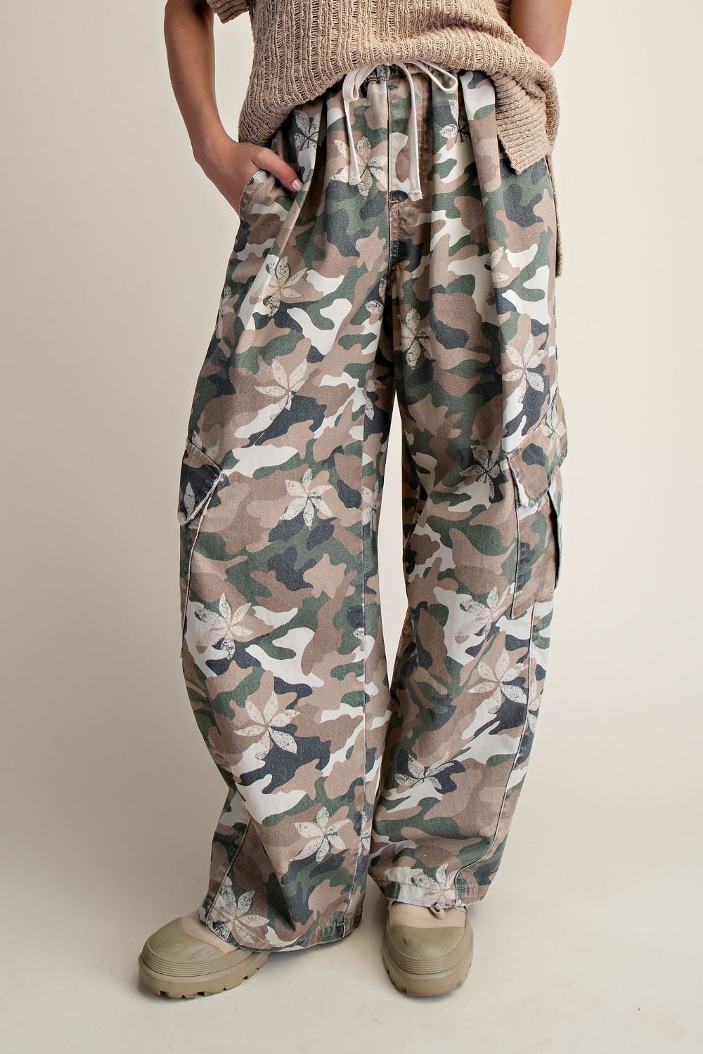 Flower Camo Cargo Pants