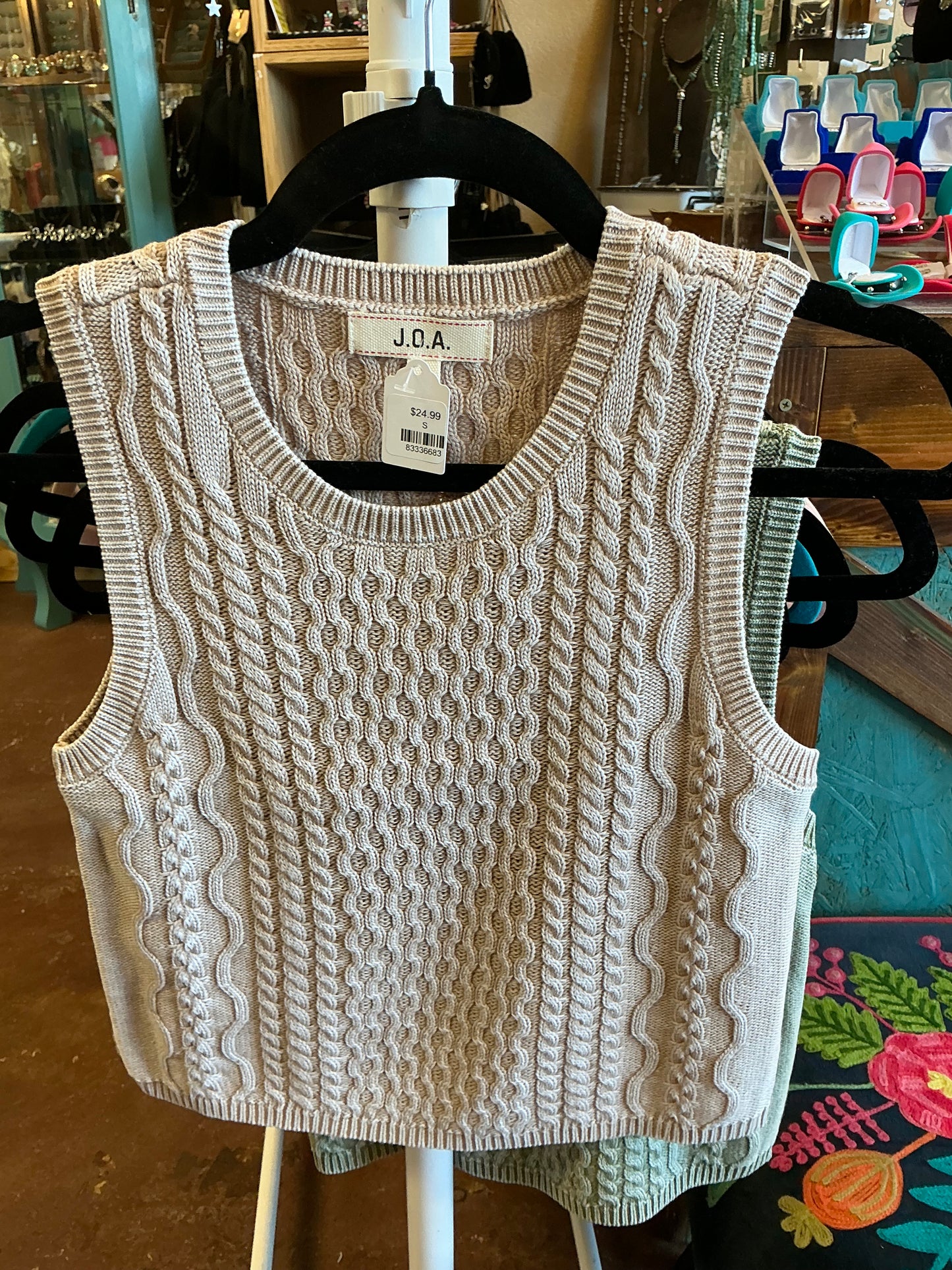 Ribbed Detail Top￼