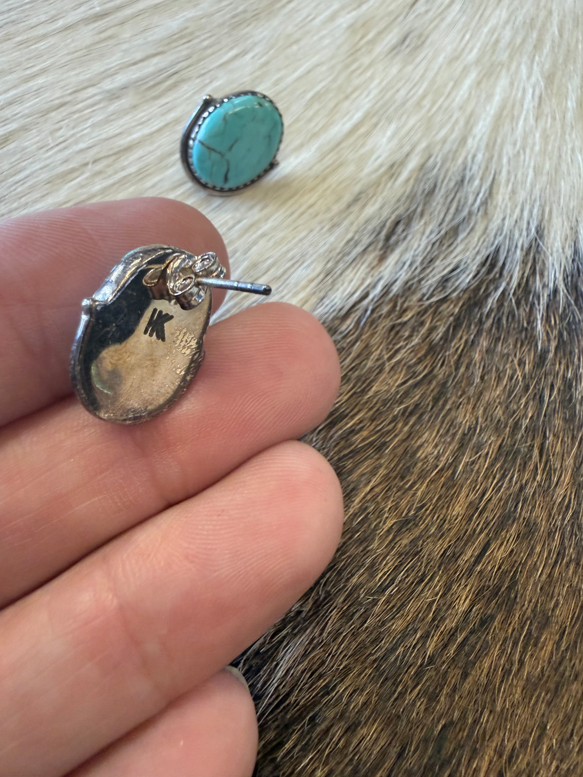 High Desert Turquoise Stud Earrings