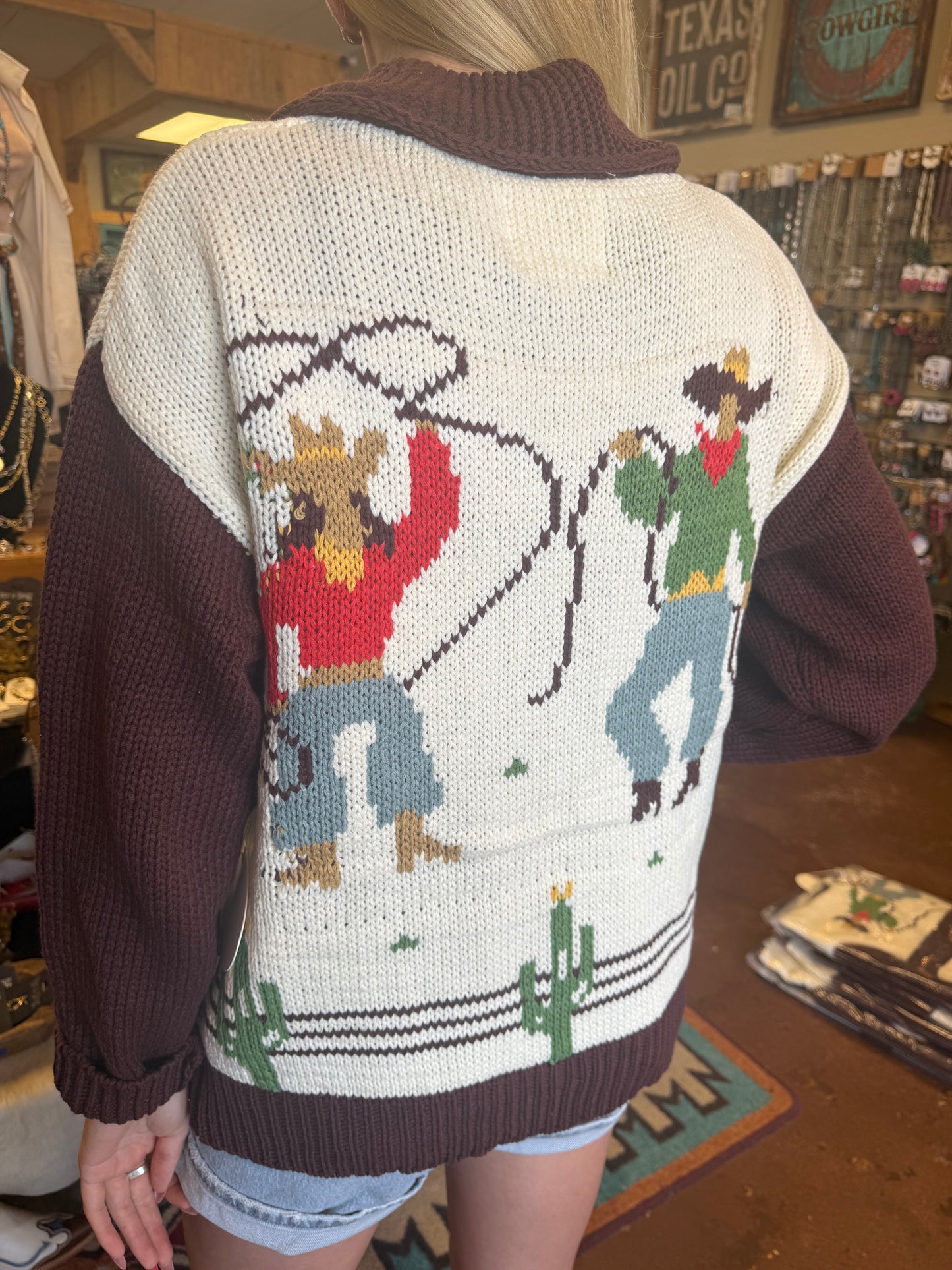 The Old Timer Cowboy Cardigan