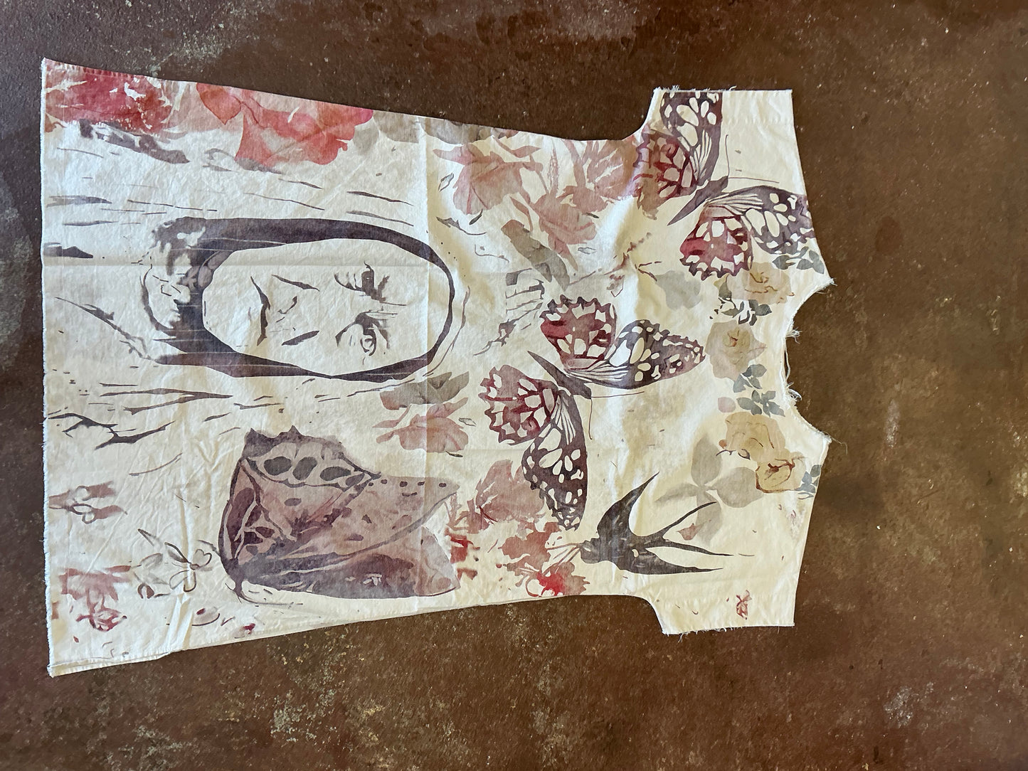 Butterfly and Native American print dress