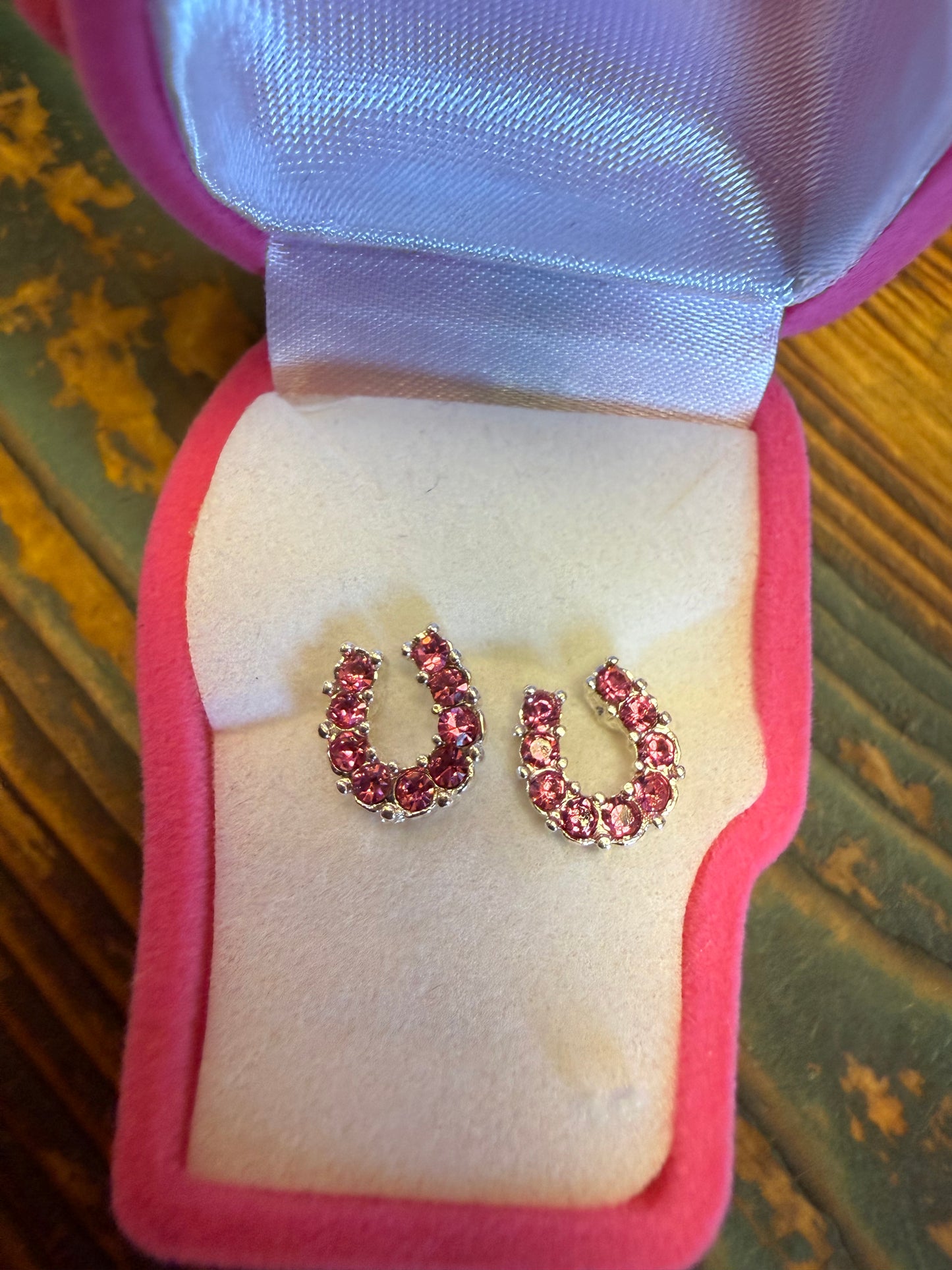 AWST Rhinestone Horseshoe Studs
