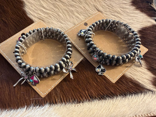 Bows & Spades Stack Bracelet