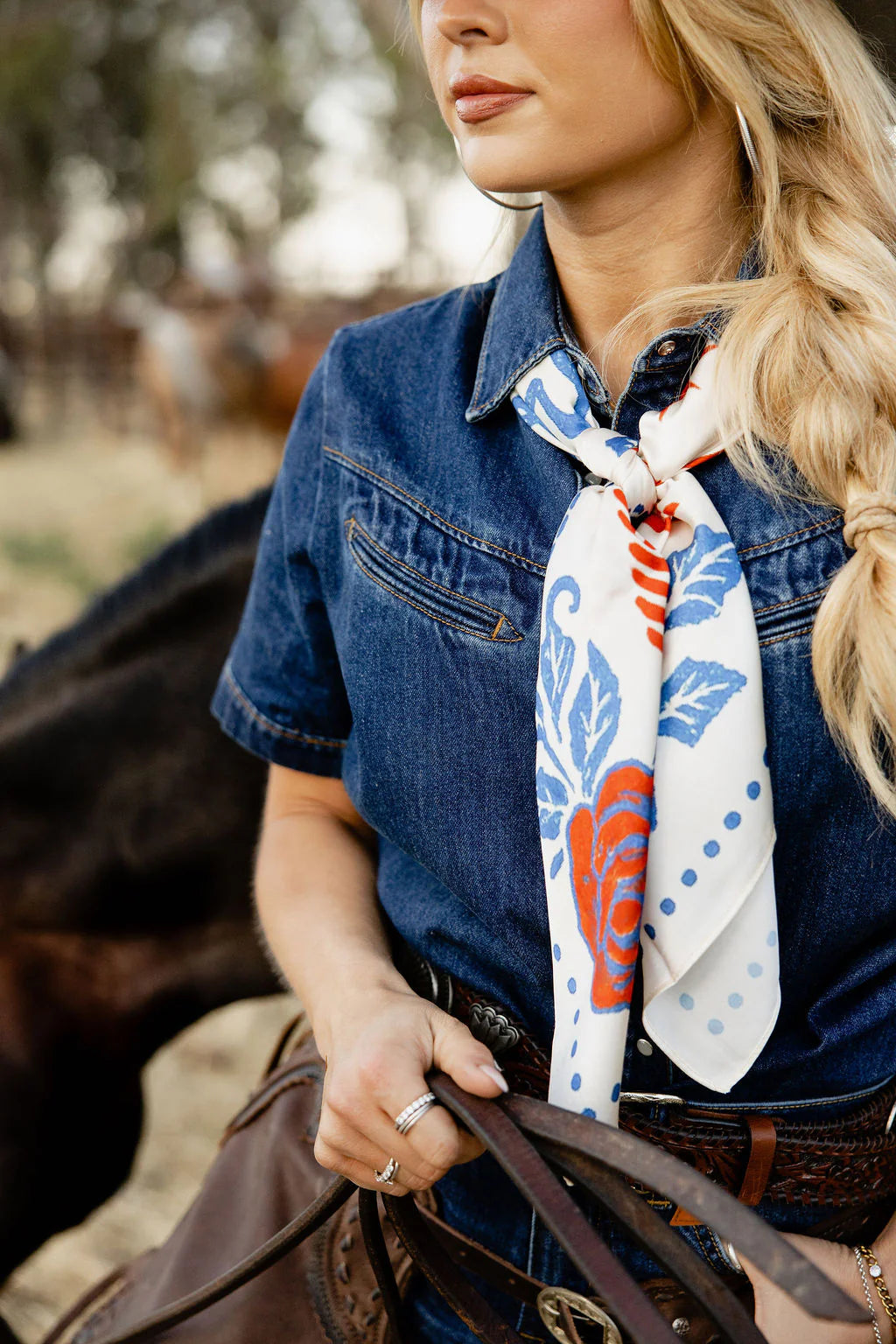 FREEMAN RANCH DENIM TOP