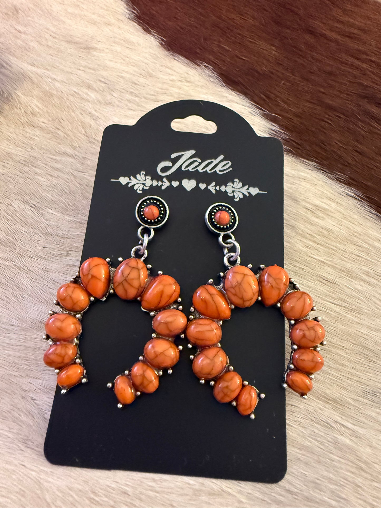 Horseshoe Stone Earrings