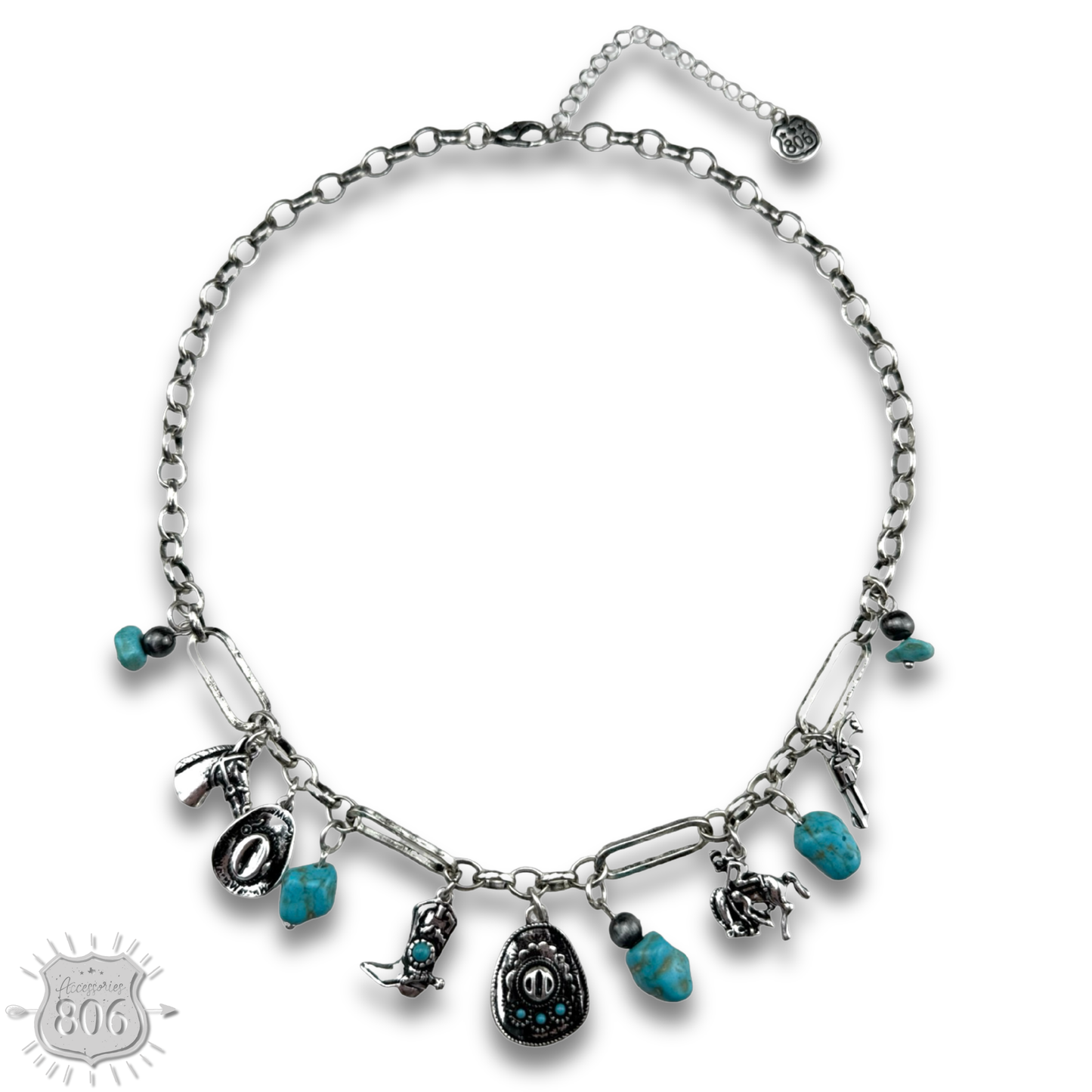 Western style charm necklace