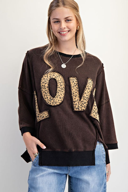 Love Patch Sweater