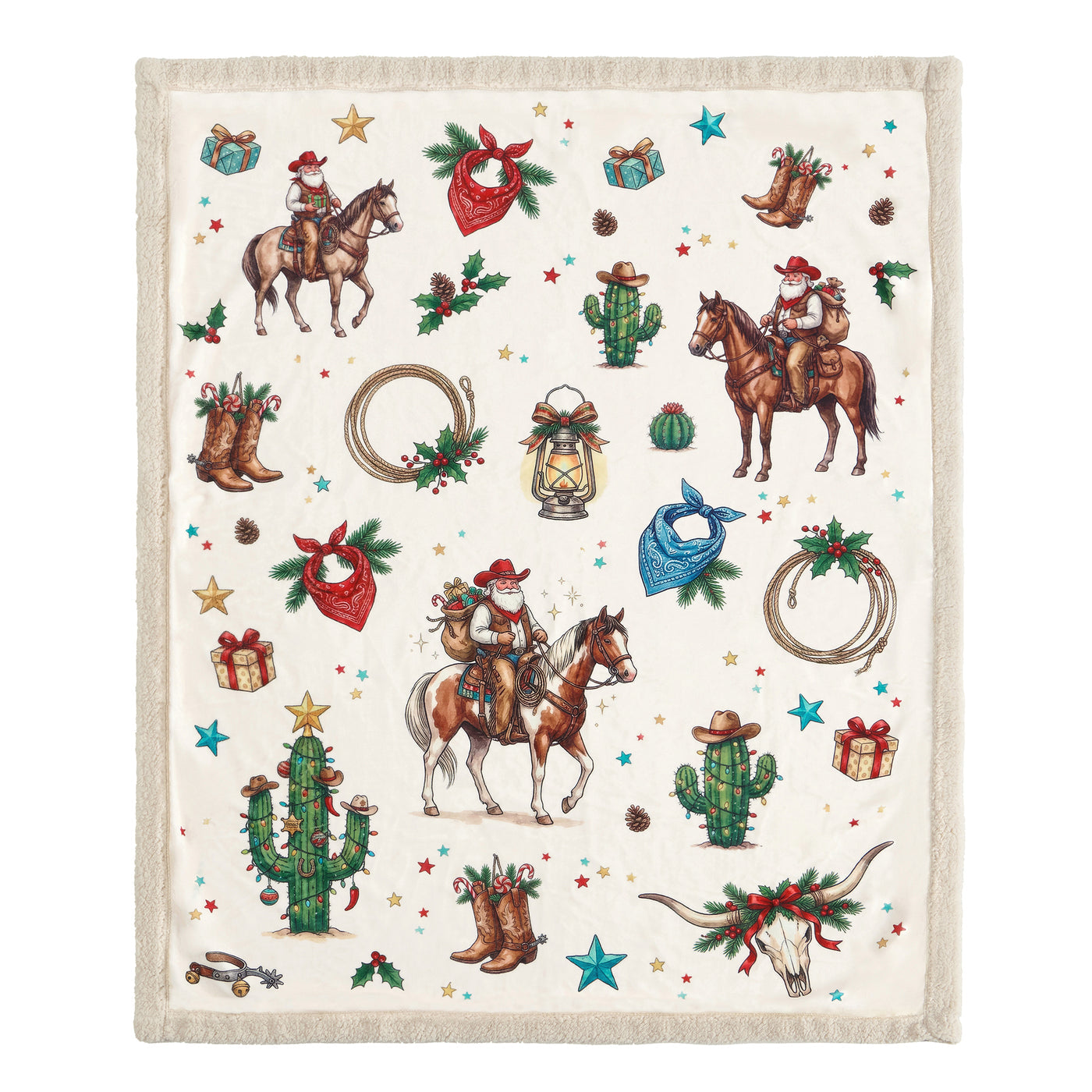 Western Christmas Campfire
Sherpa Throw