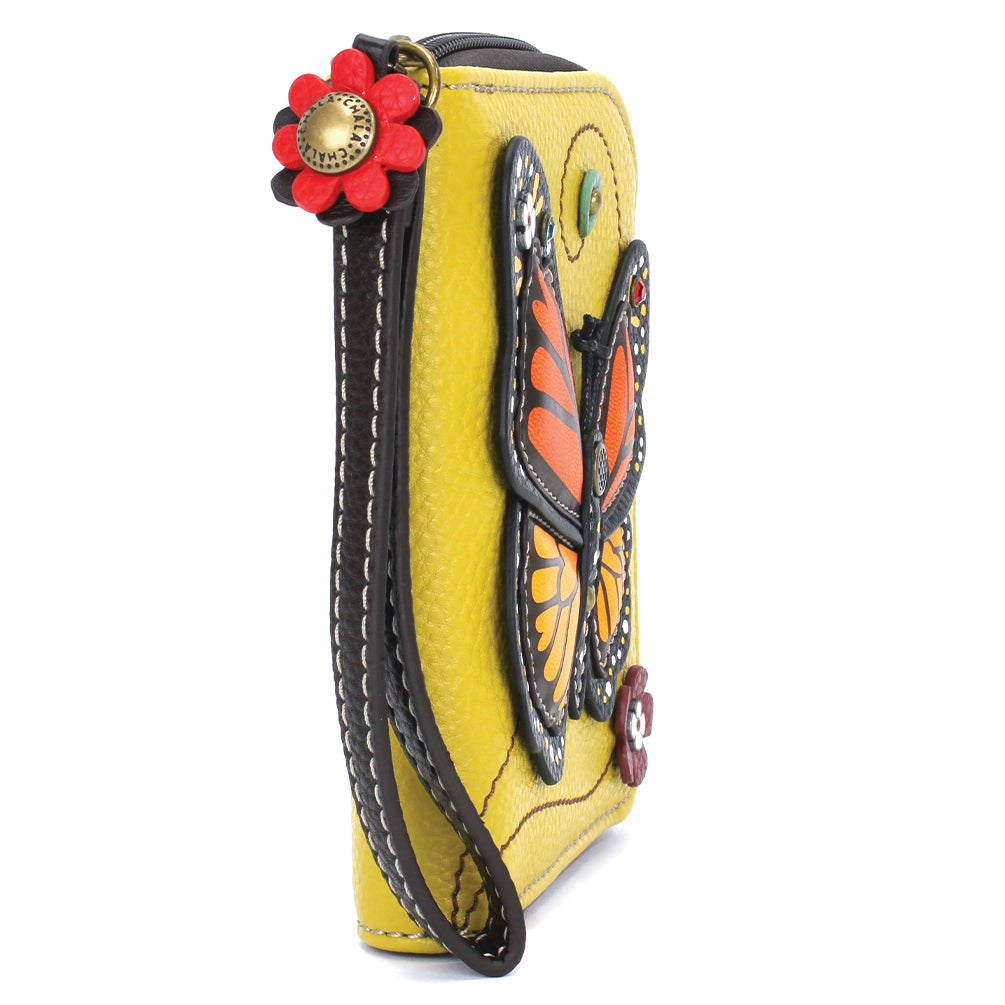 ZIP AROUND WALLET - MONARCH BUTTERFLY