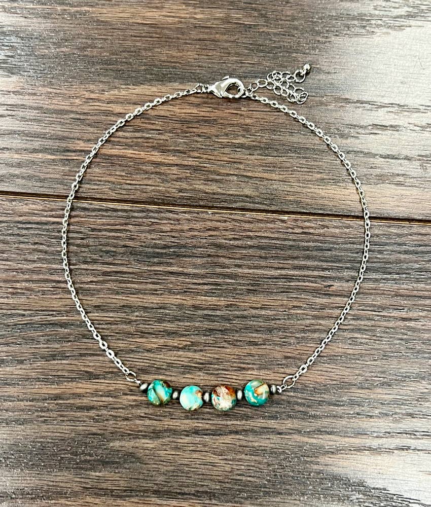 Covington 15" 10mm Round Gemstone Necklace