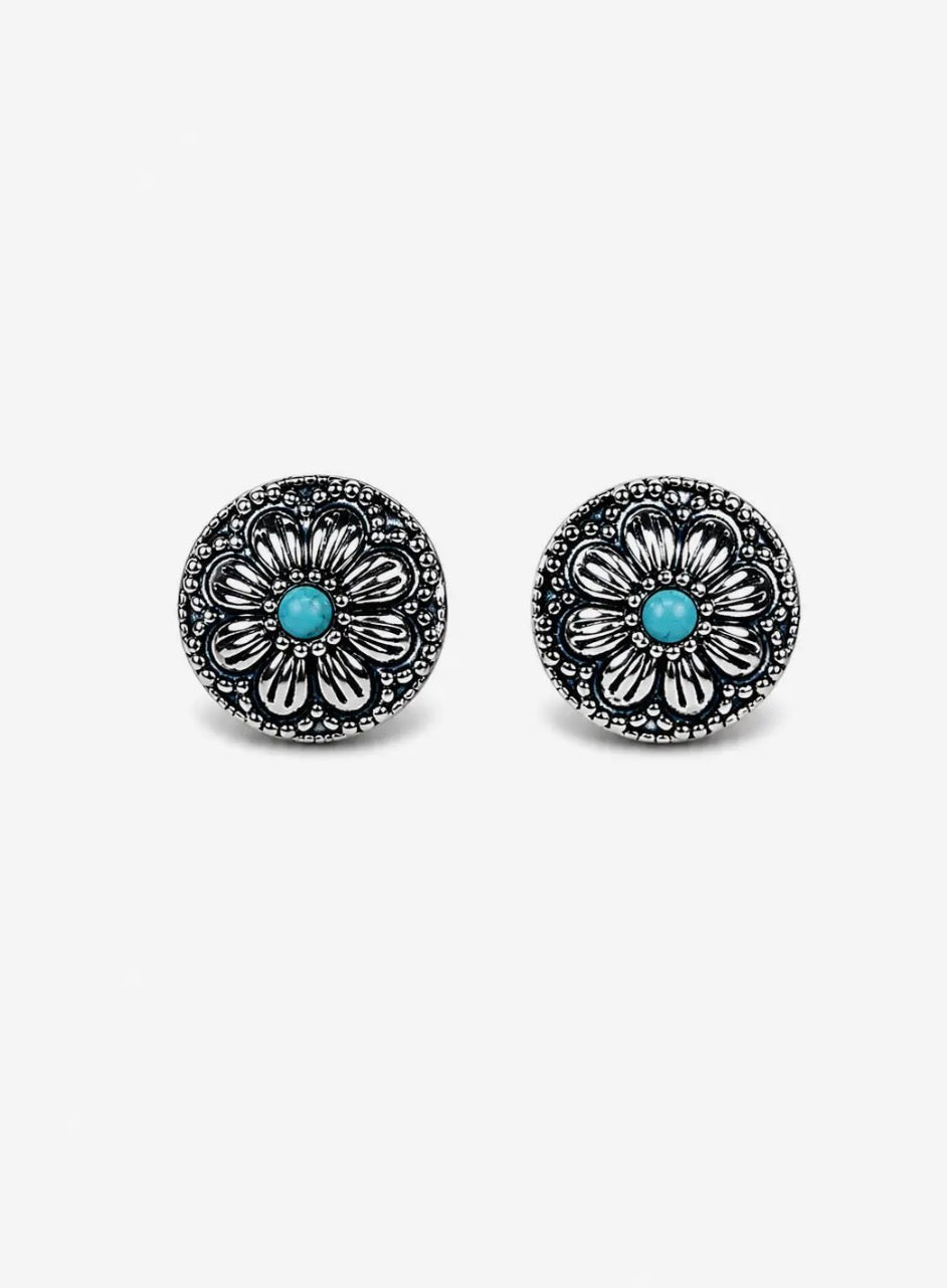 Concho Stud Earrings
