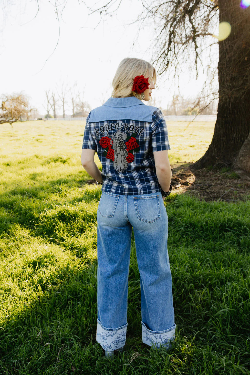 BLUE BONNET RODEO BLOUSE by Rodeo Quincy