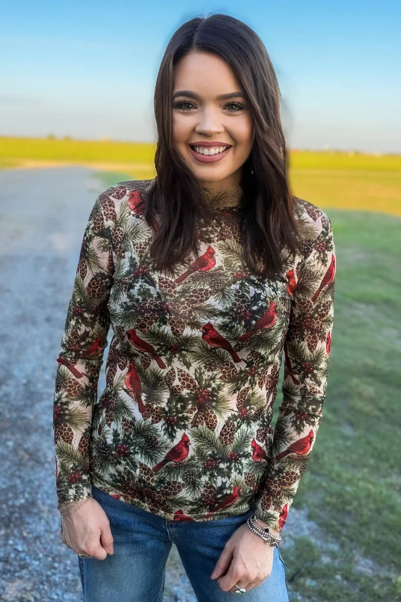 CHRISTMAS IN THE PINES
MESH TOP