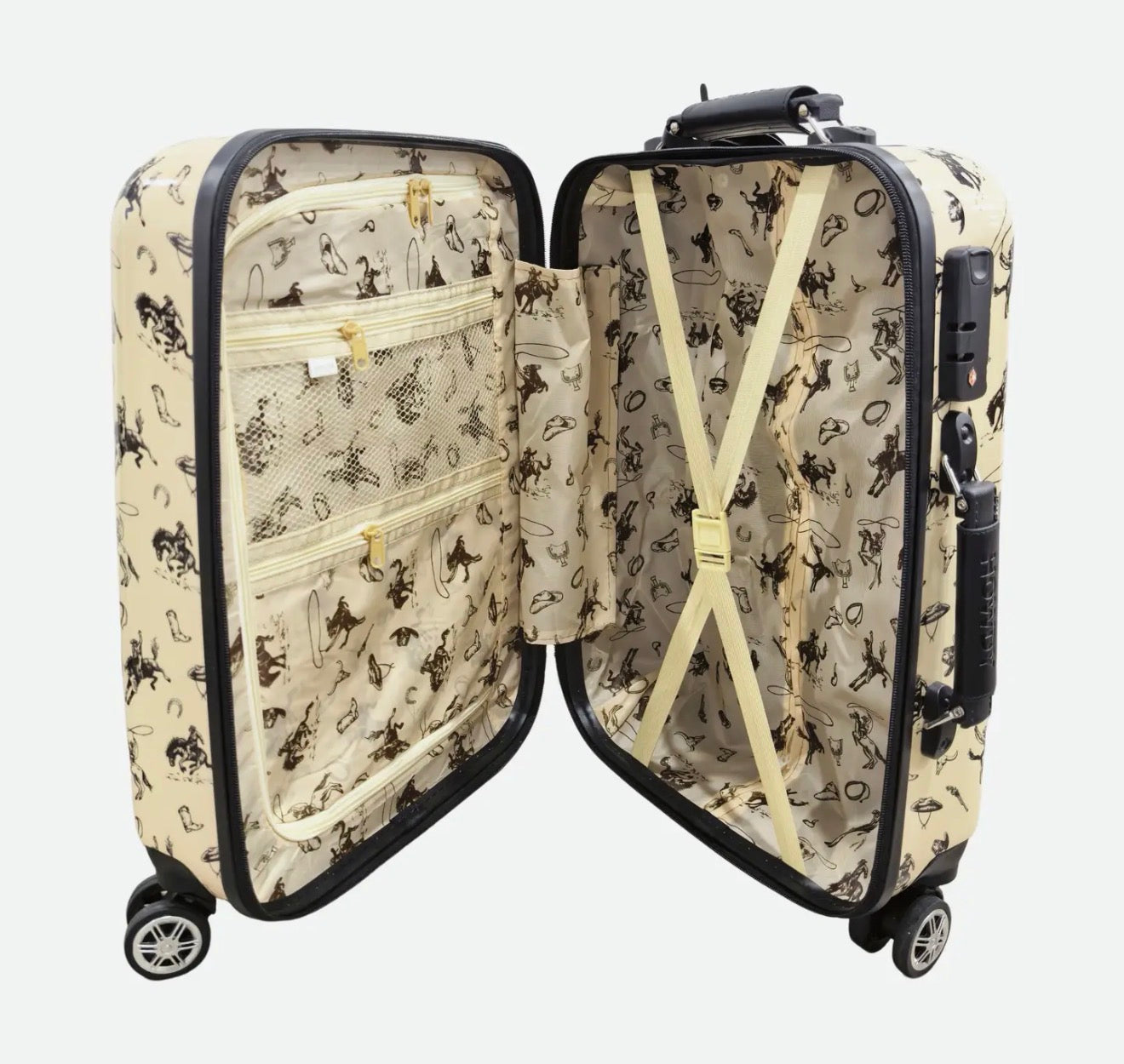 Western Print Luggage Set