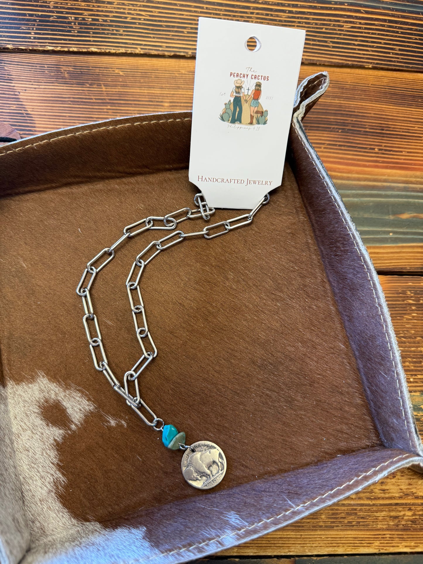 Where the Baffalo Roam coin necklaces