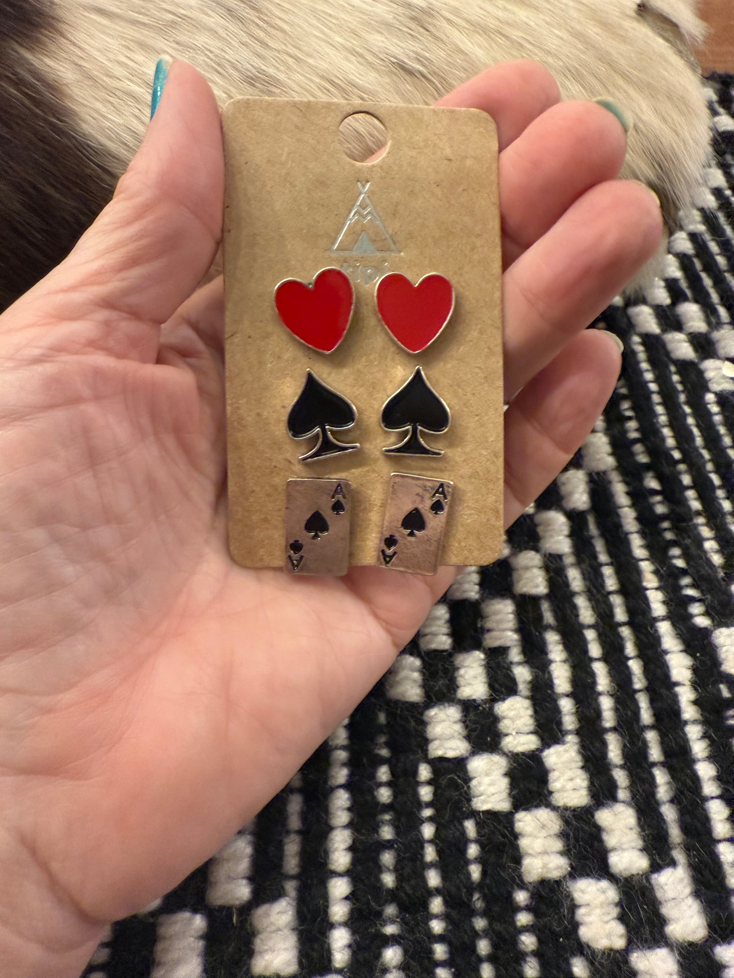Ace Card Earrings