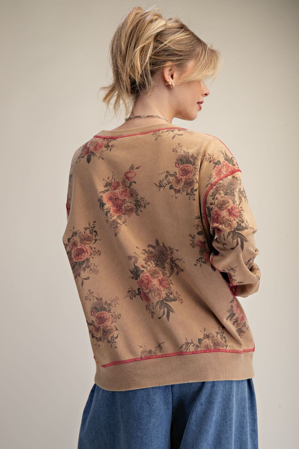 Toasted Floral Sweater