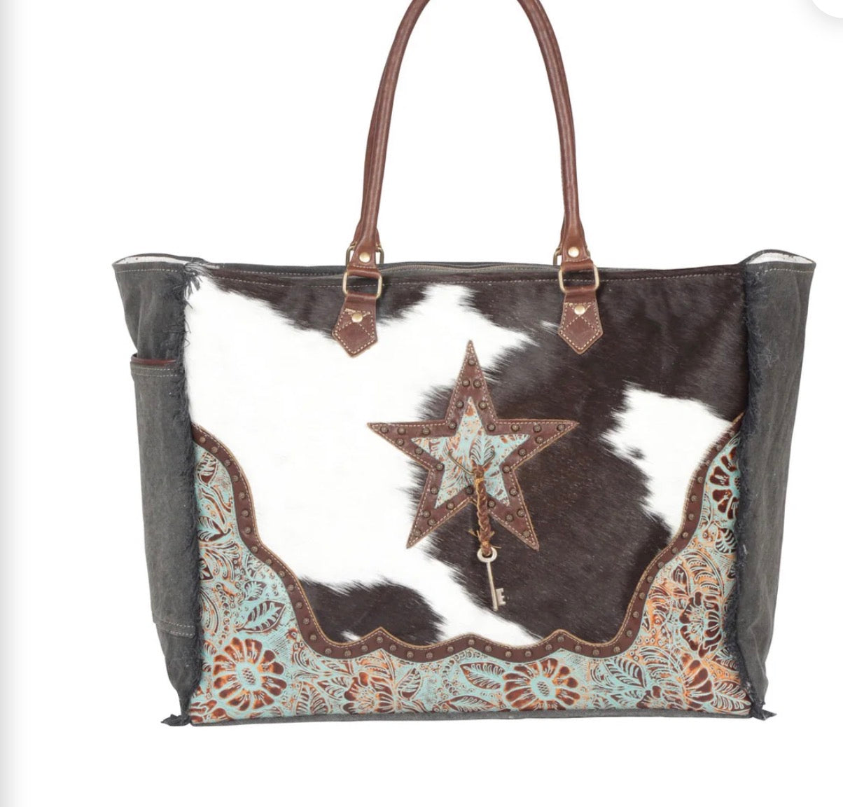 Asterias Canvas & Hairon Bag