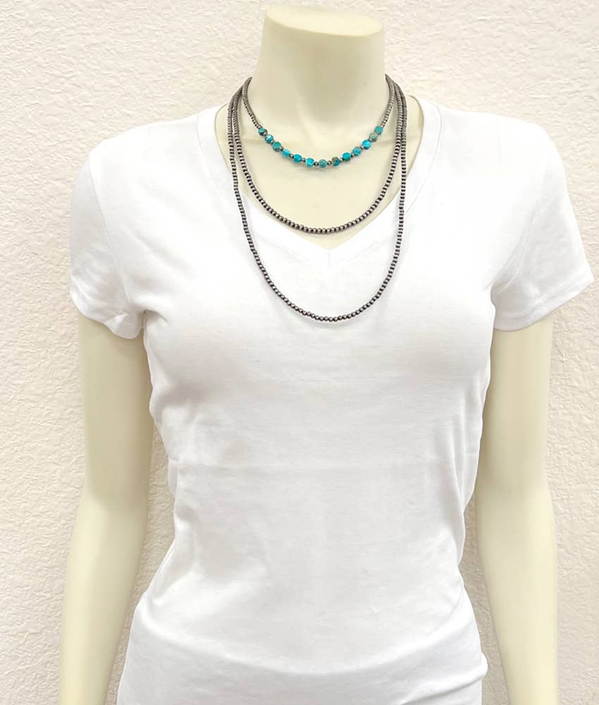 Archer Handmade Navajo Hexa Gemstone Necklace