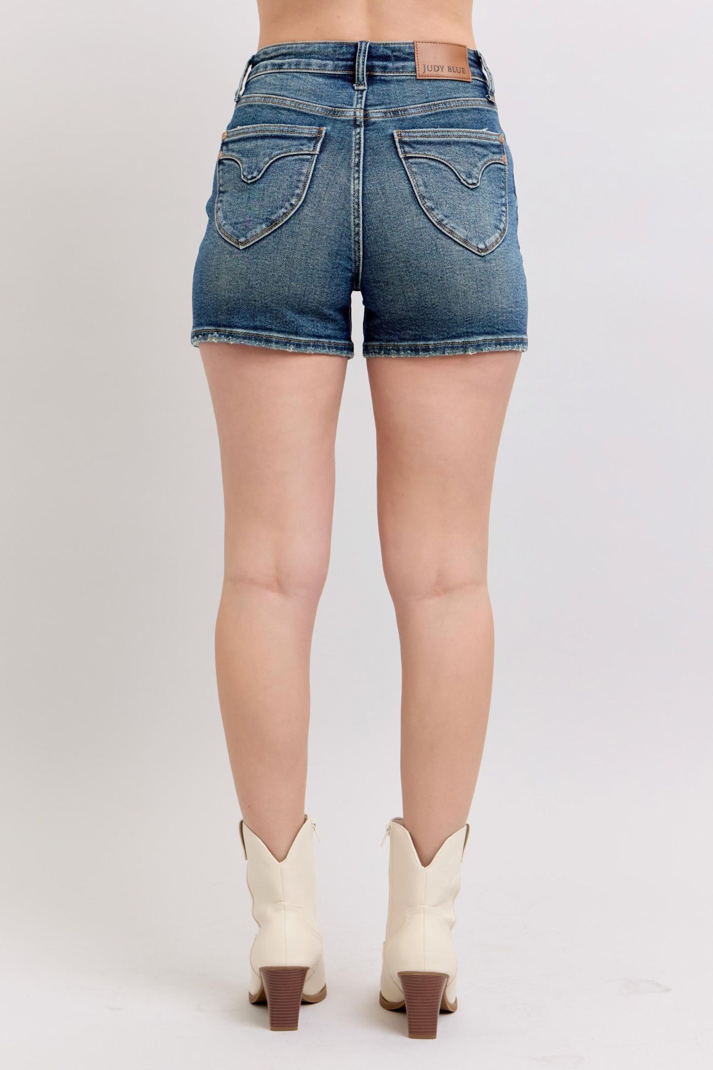 Judy Blue High Waist Shield Back Pocket Shorts