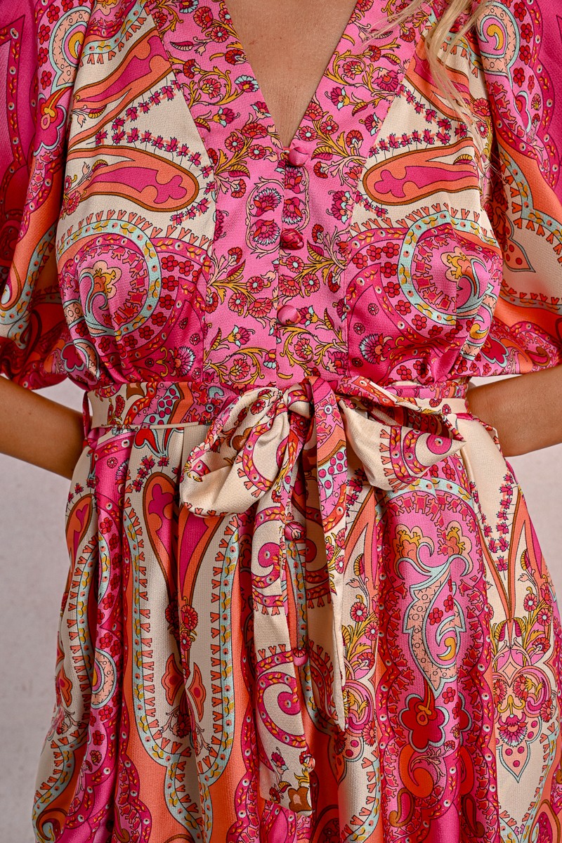 GOLDIE SHORT PRINTED DRESS