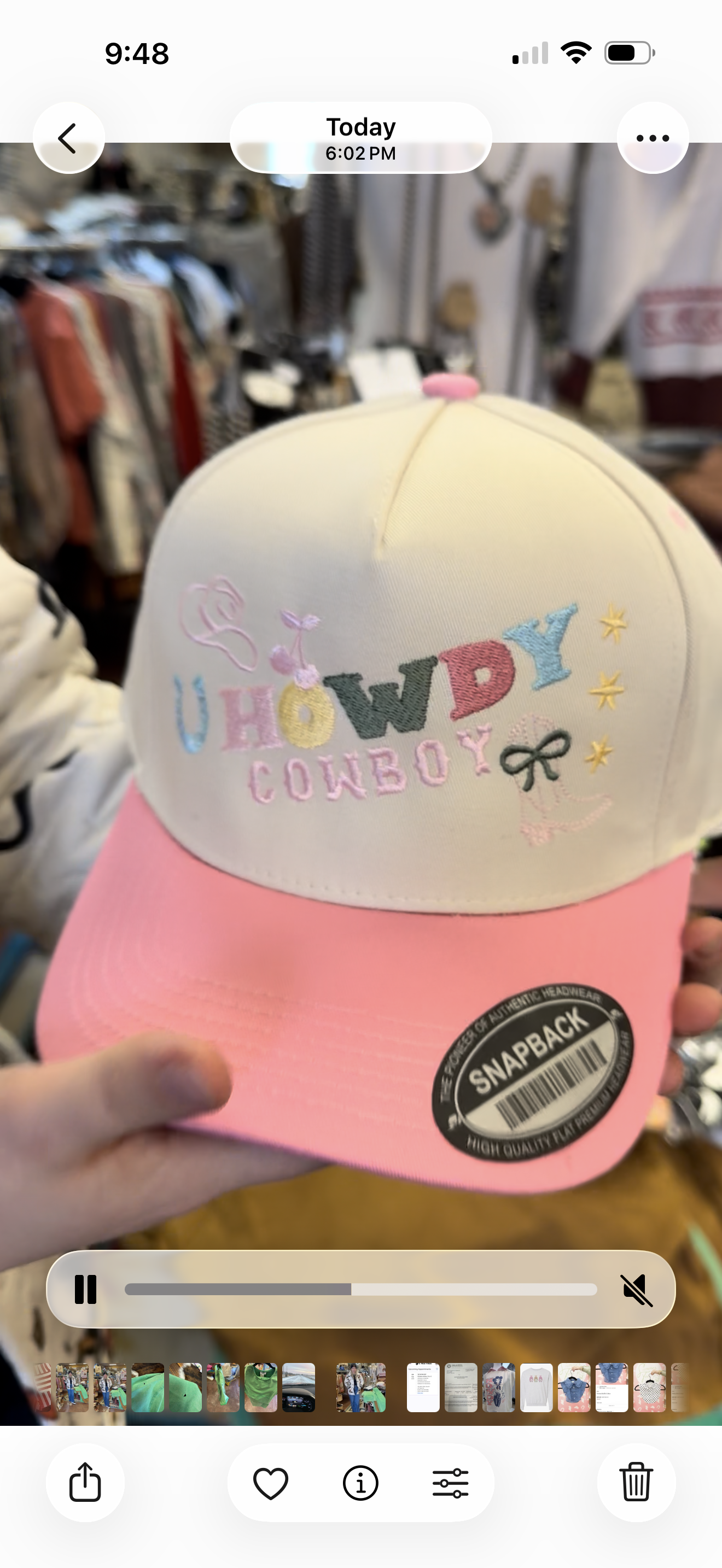 Howdy Cowboy Canvas Cap