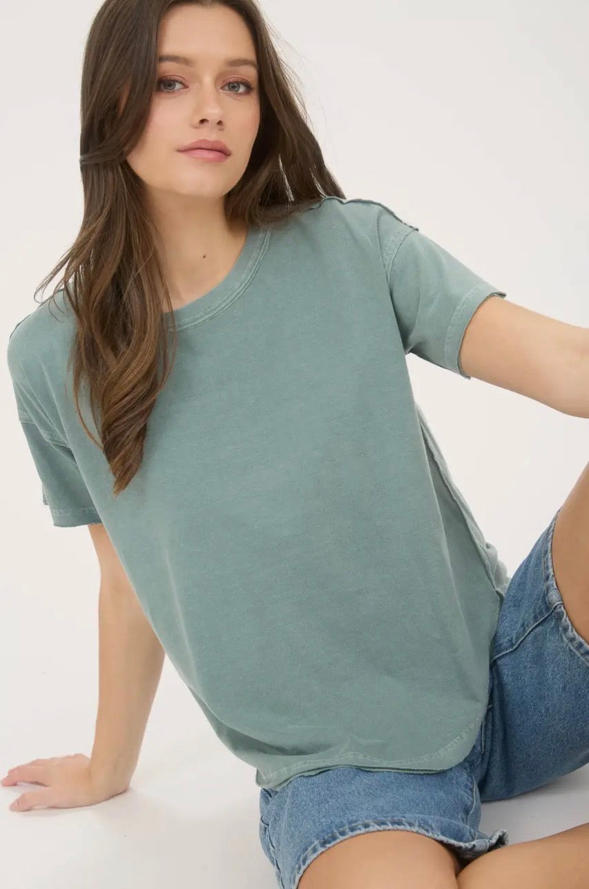 Exposed Seam T Shirt