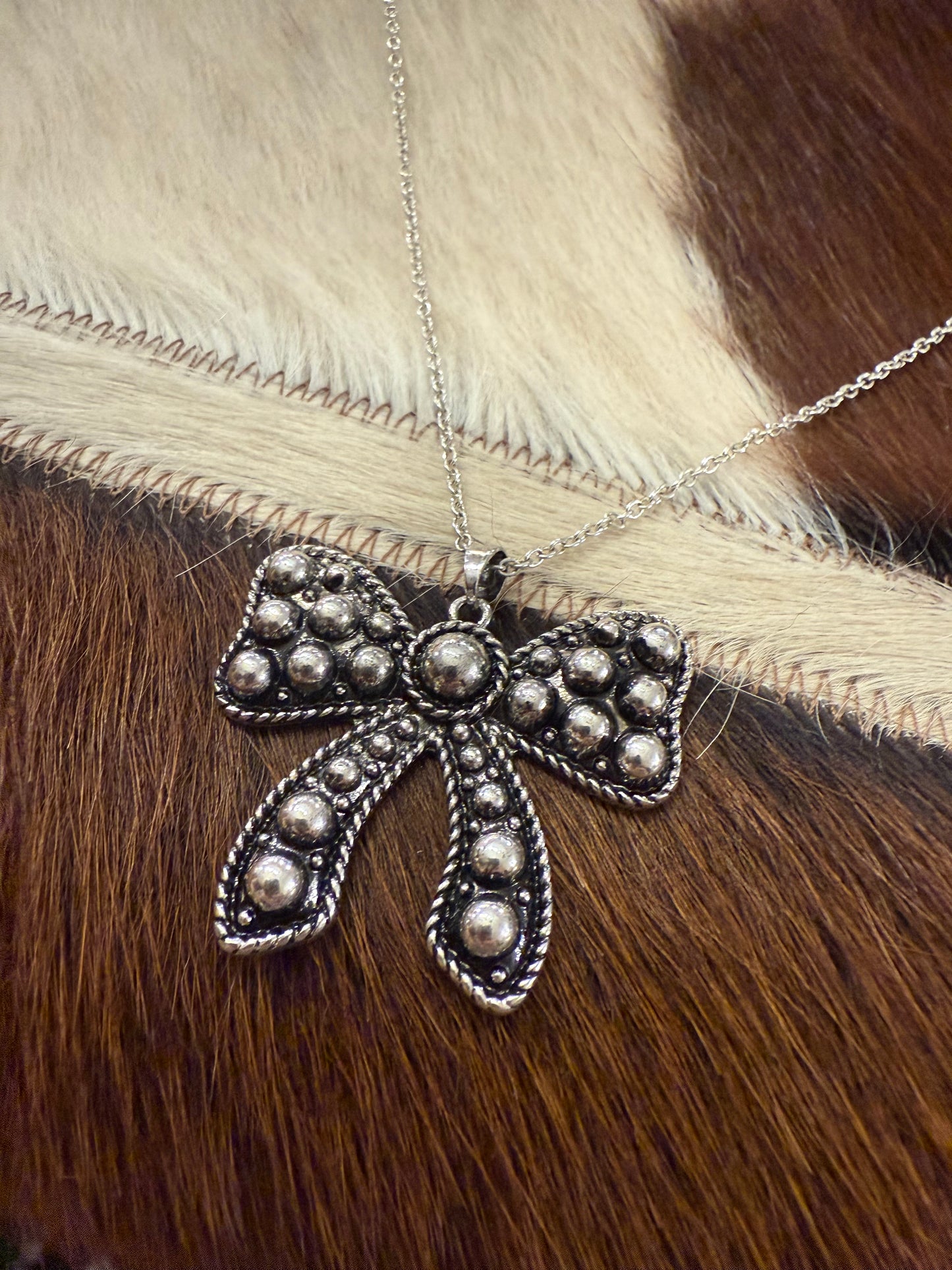 Bubble Bow Necklace Set