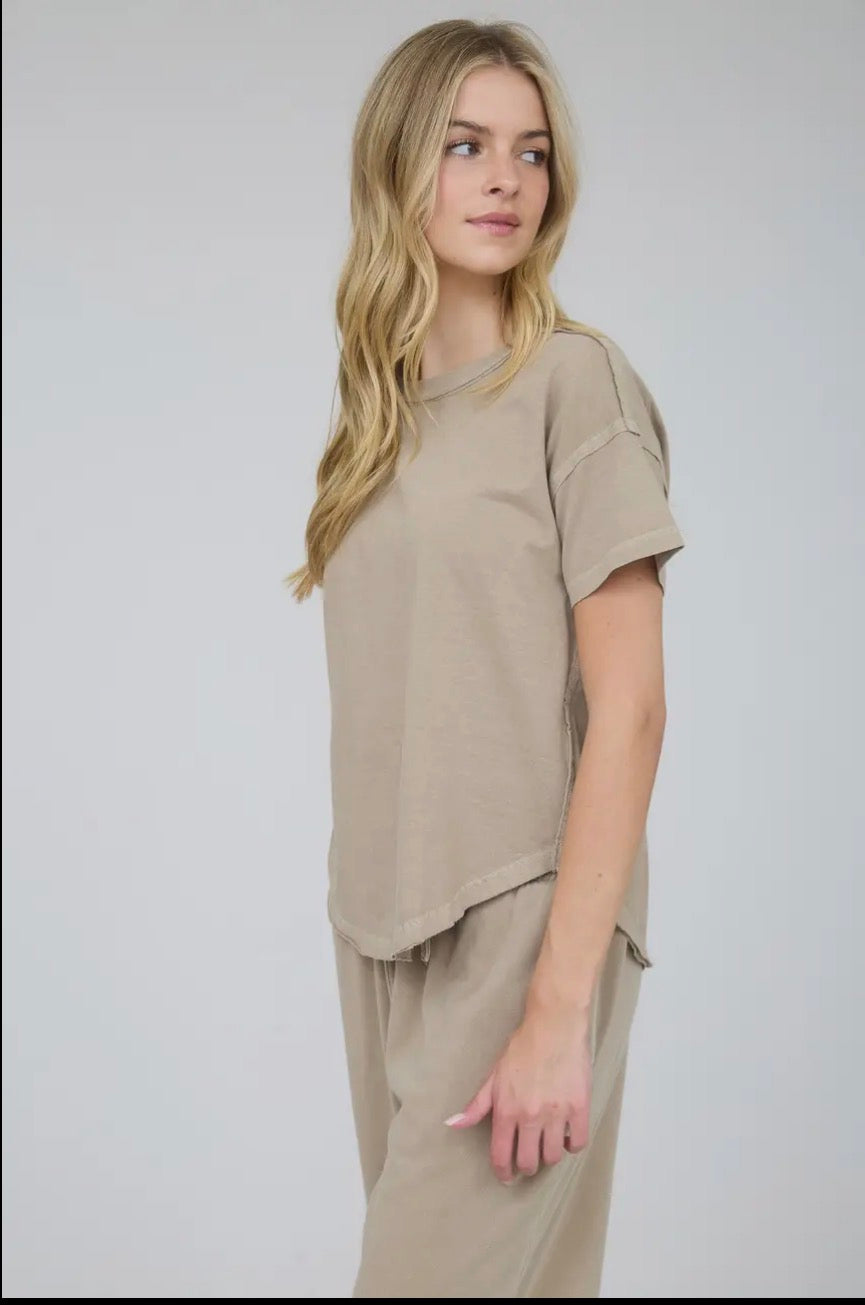 Exposed Seam T Shirt