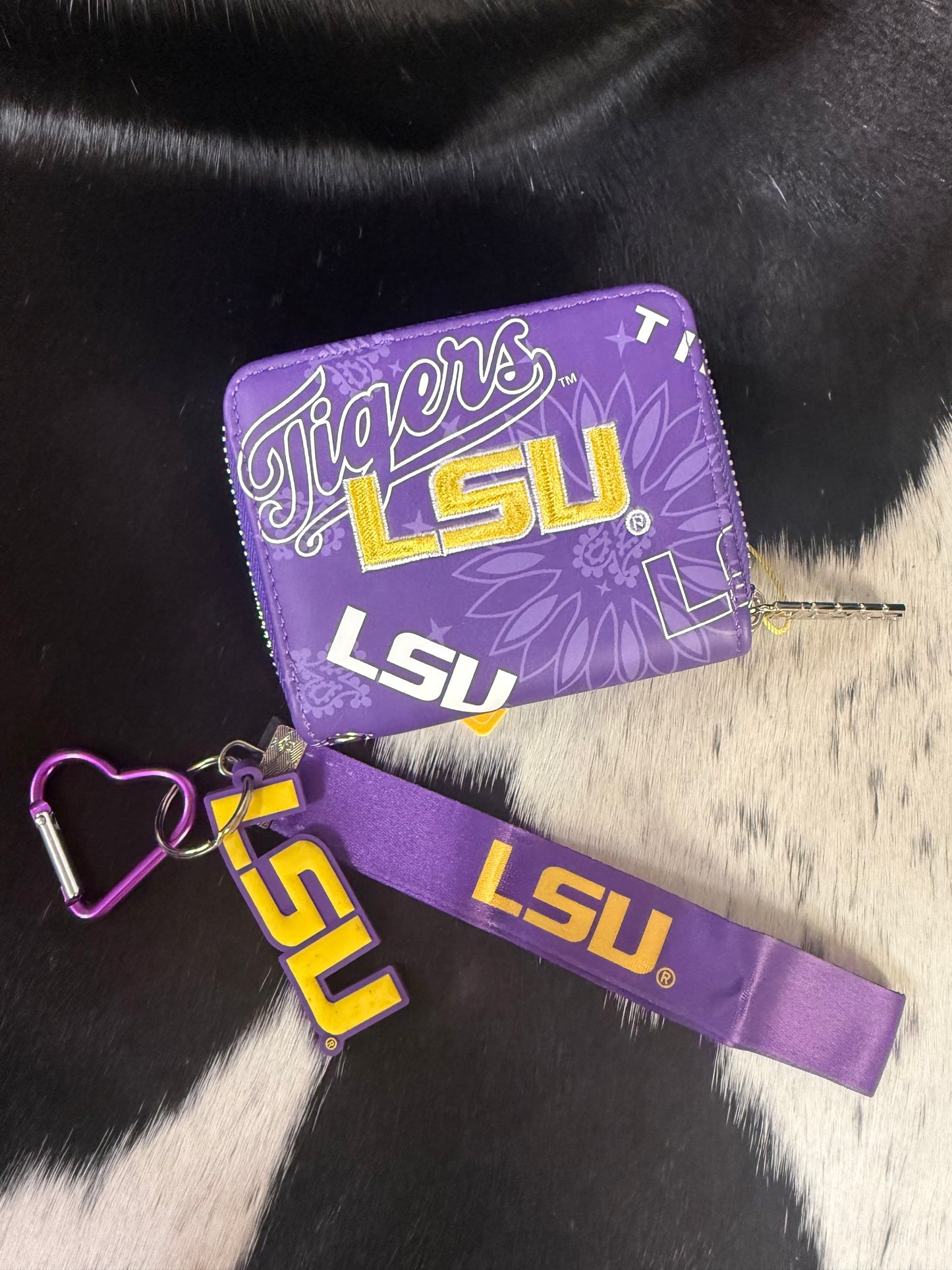 LSU Wallet with Wristlet