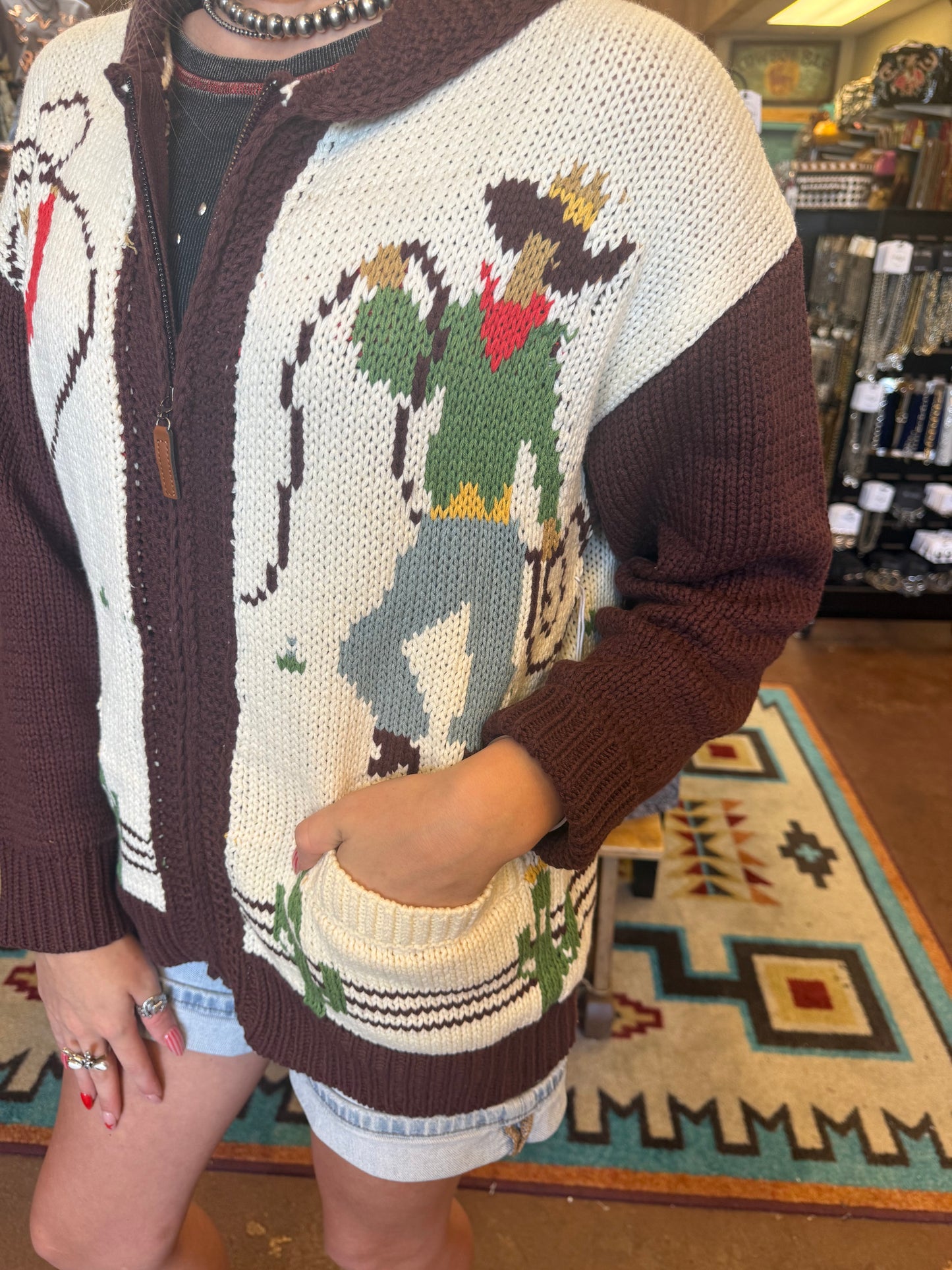 The Old Timer Cowboy Cardigan