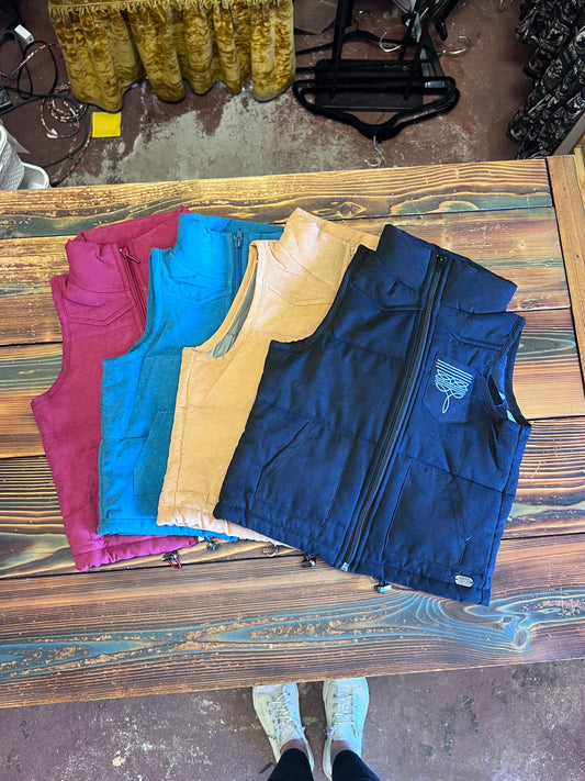 Girls Boot Stitch Puffer Vest