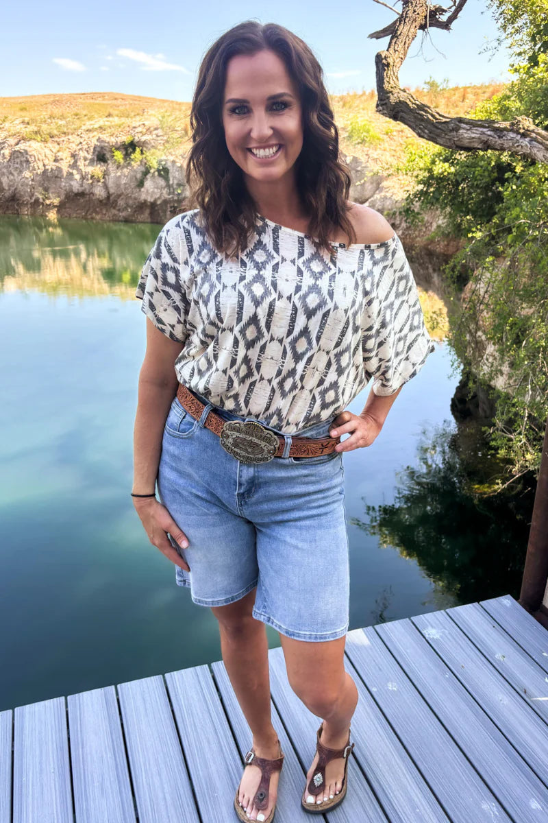 KREEK BERMUDA DENIM SHORTS