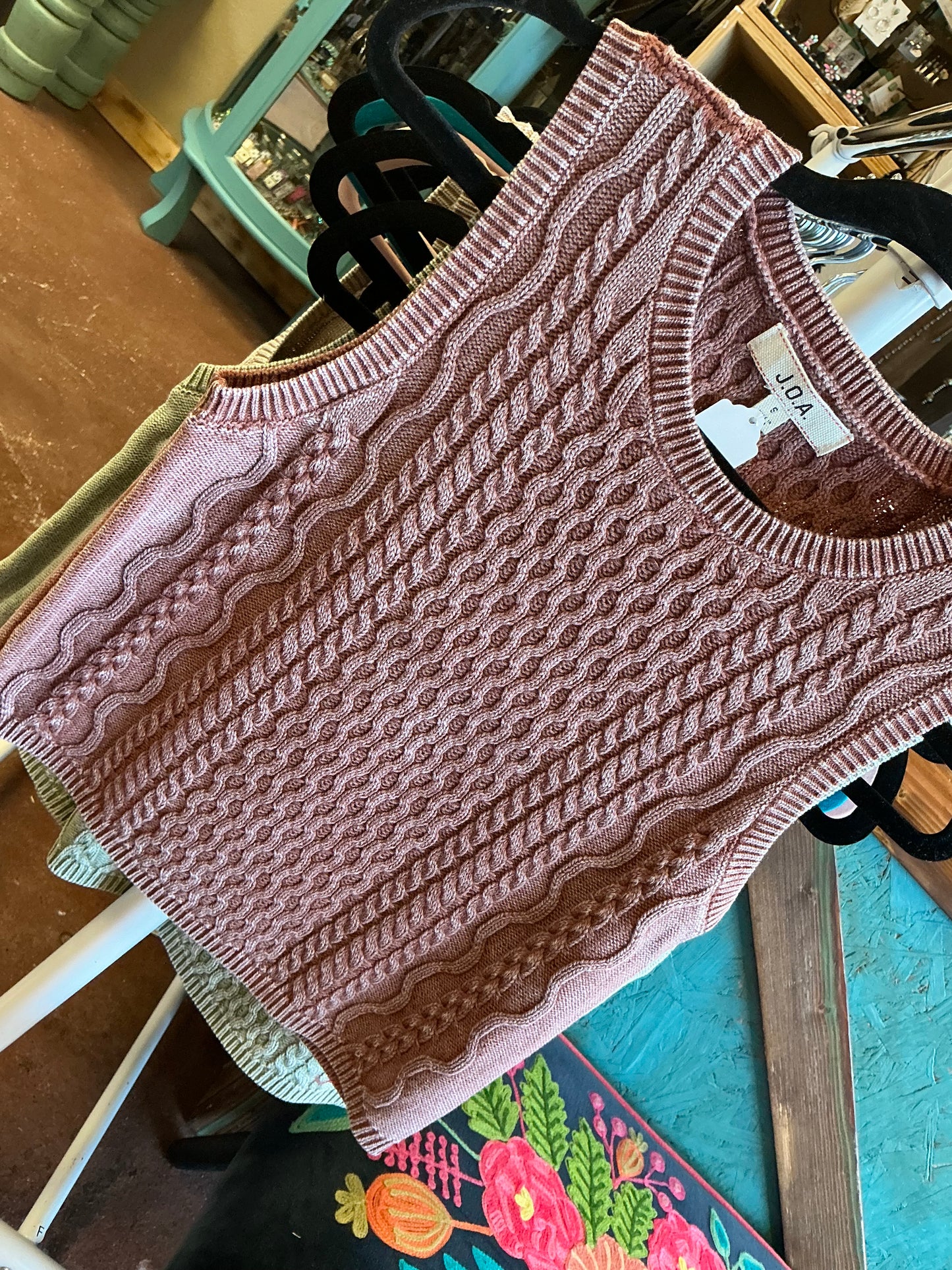 Ribbed Detail Top￼
