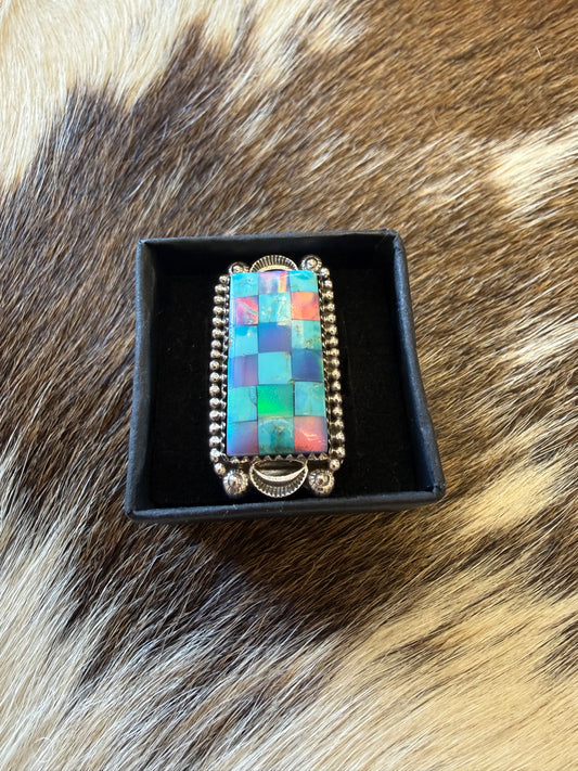 Kandy Kay Multi Colored Sterling Silver Ring