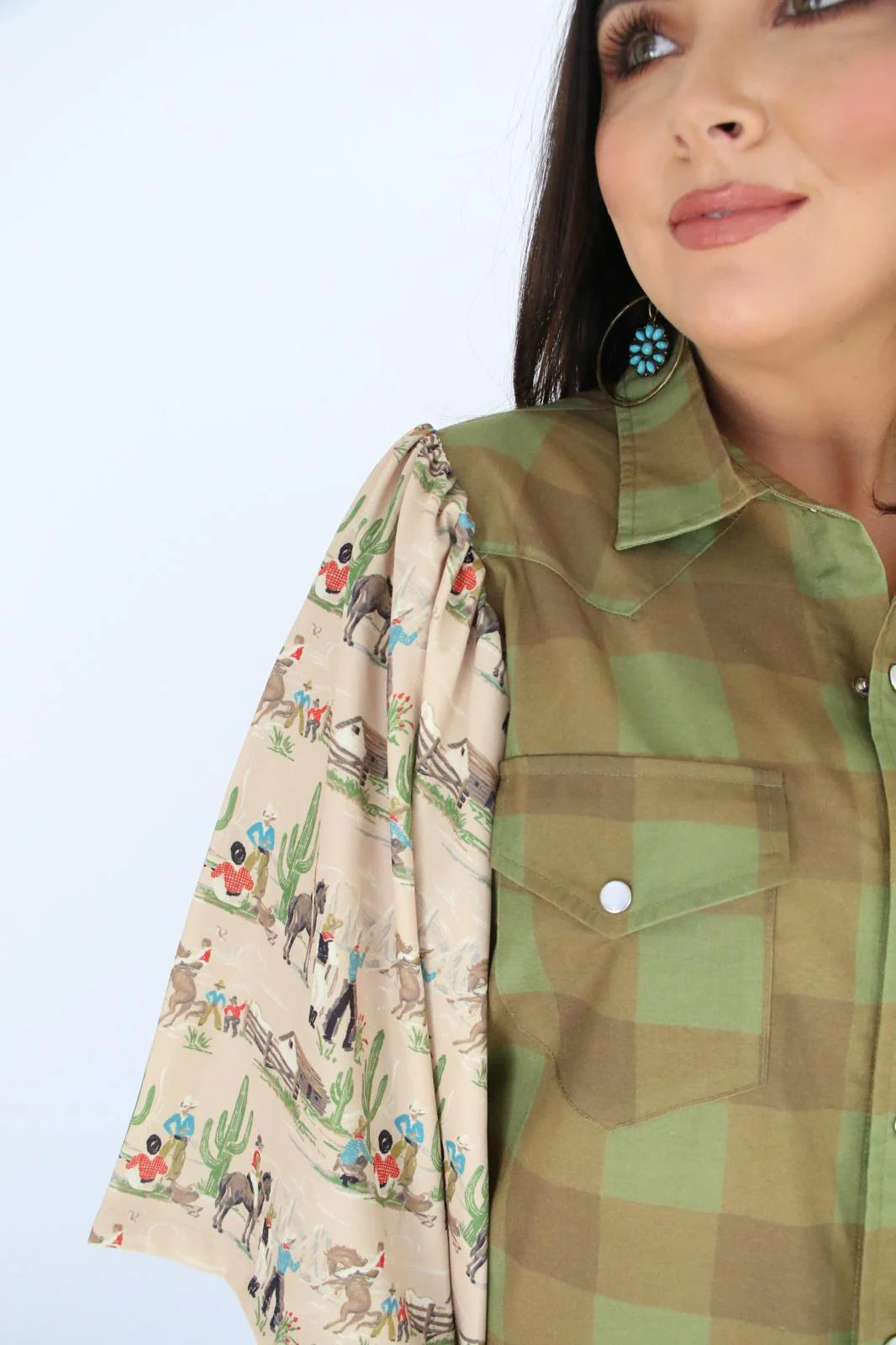 Cowboy Gingham Blouse