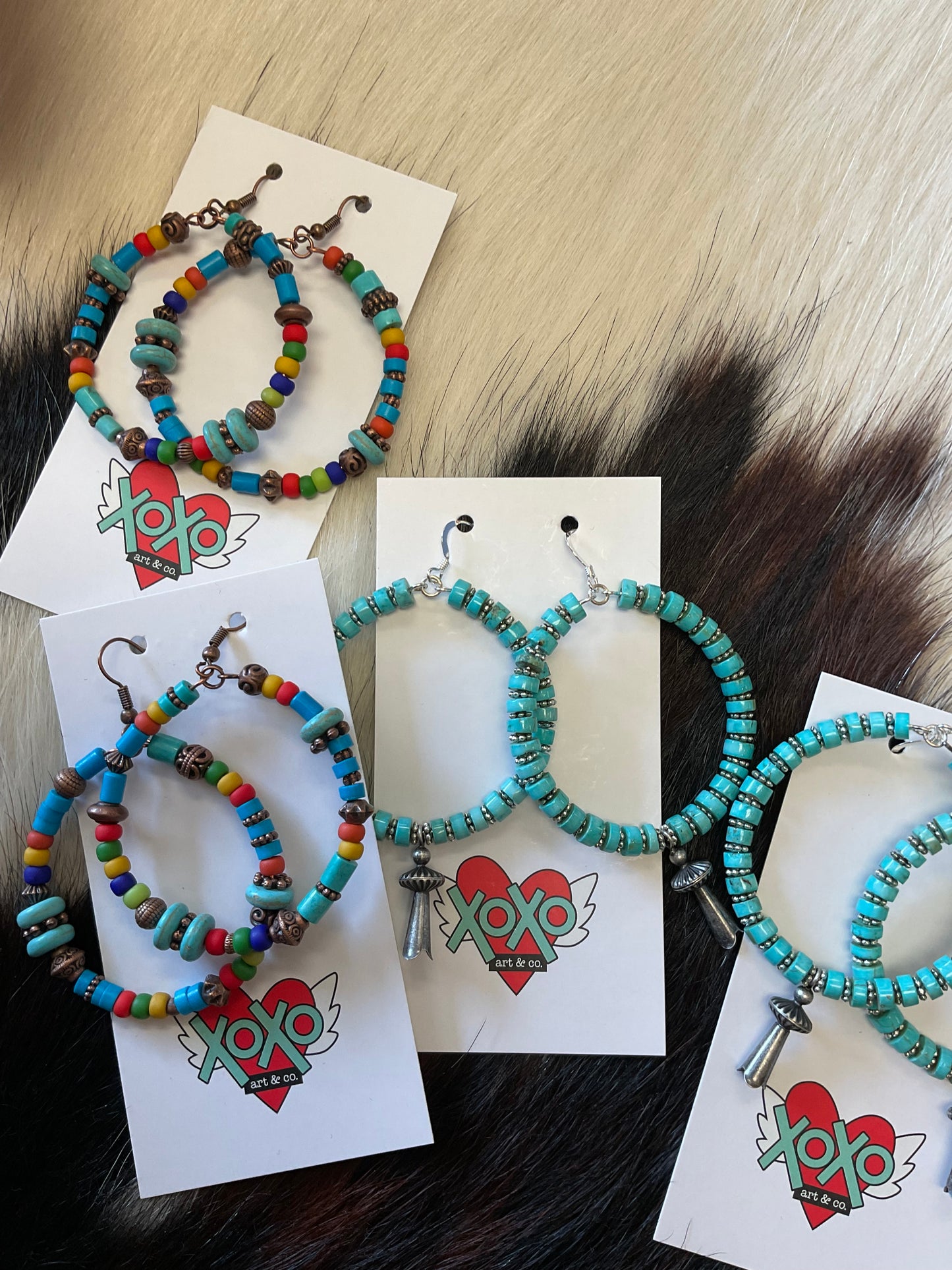 XOXO Beaded Earrings