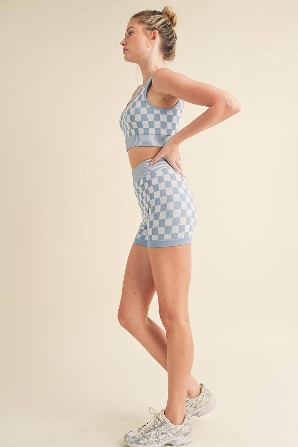 Checkmate Cropped Two Piece Set