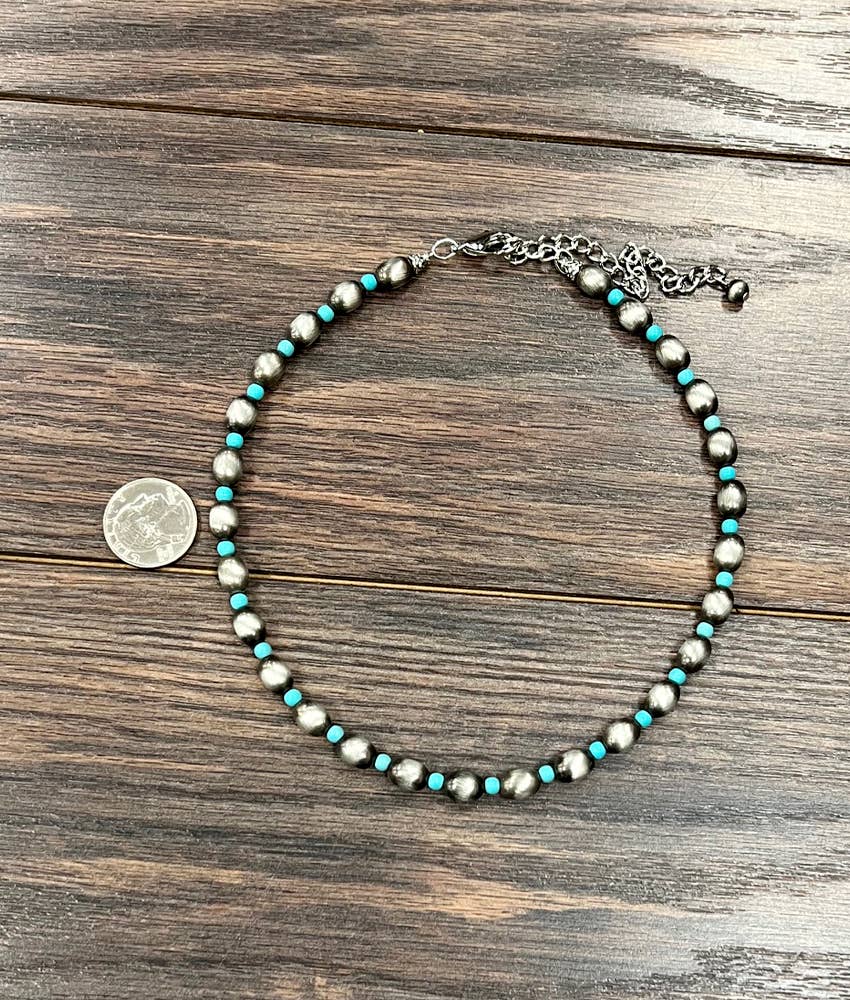 Oval Western Bead Necklace