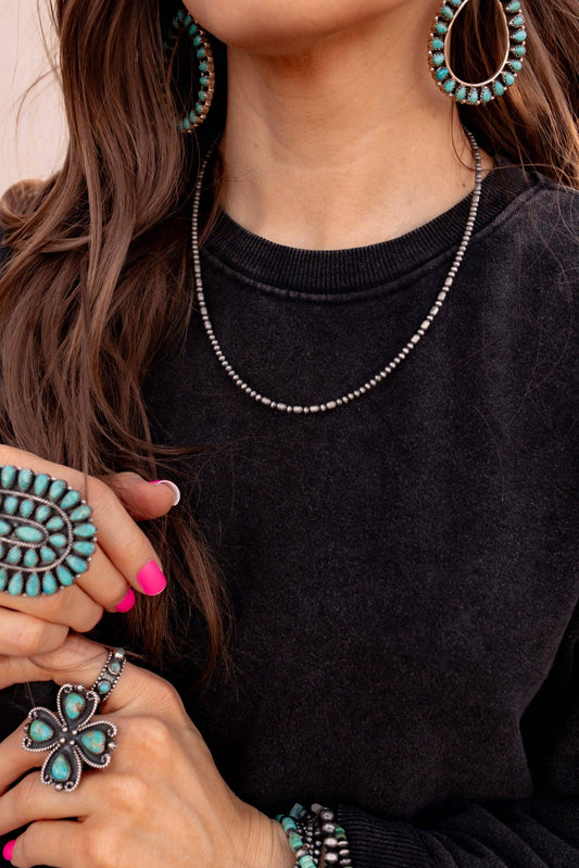 Multi Mini Desert Pearl Sterling Silver Necklace