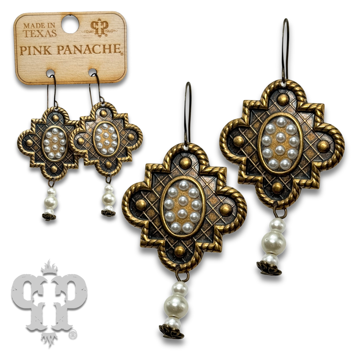 Art deco dangle chandelier earring