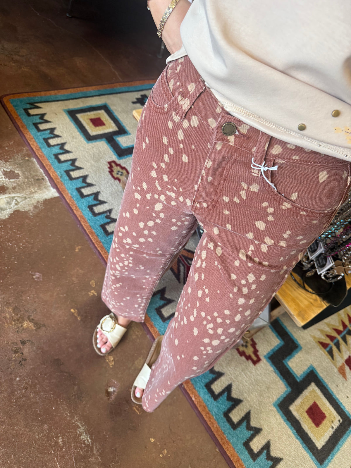 Deer Print Jeans